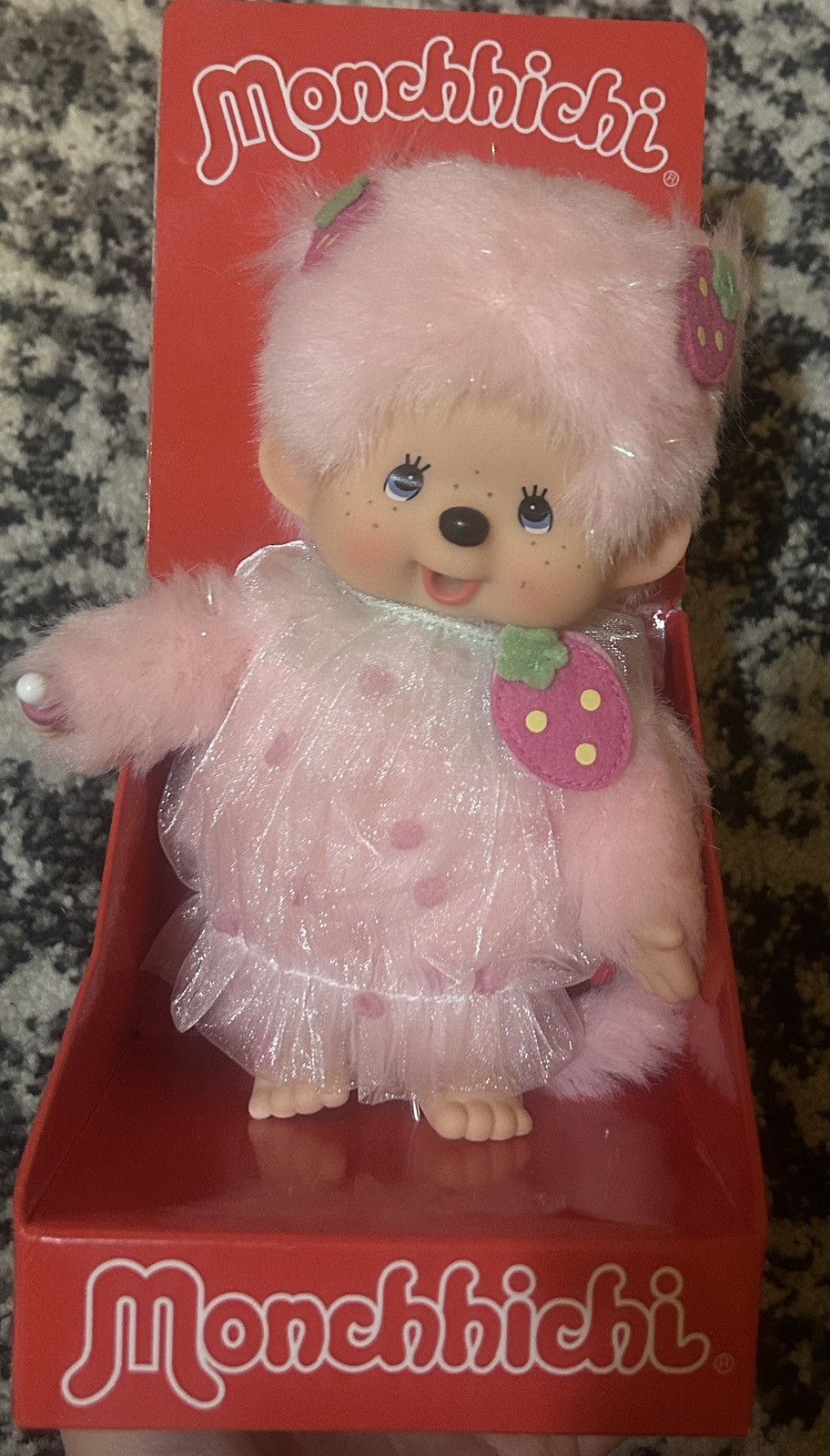 Urban Outfitters Monchhichi Strawberry Animal Costume Plushie Size ONE SIZE - 3 Thumbnail