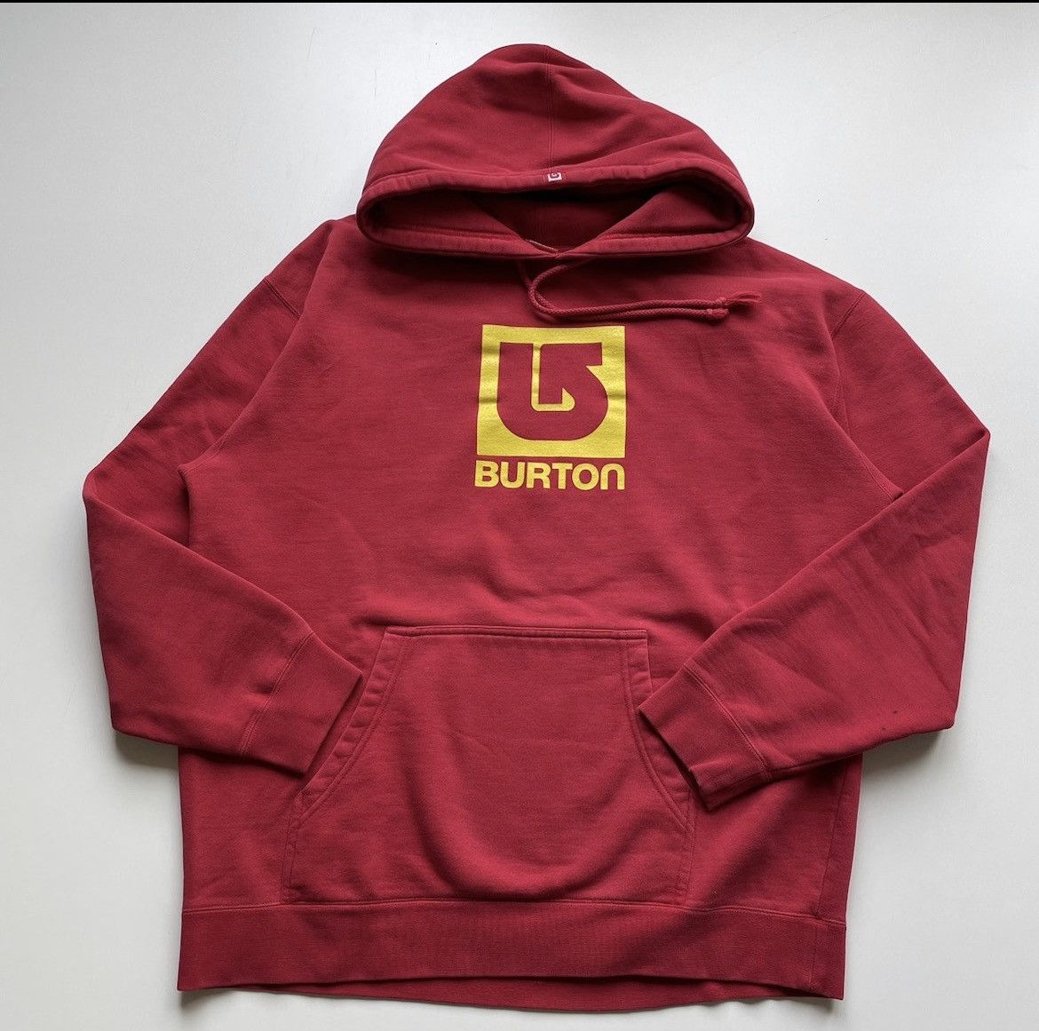 Burton Vintage 2000s Burton Snowboards Graphic Red Hoodie XL Rare Size US XL / EU 56 / 4 - 1 Thumbnail