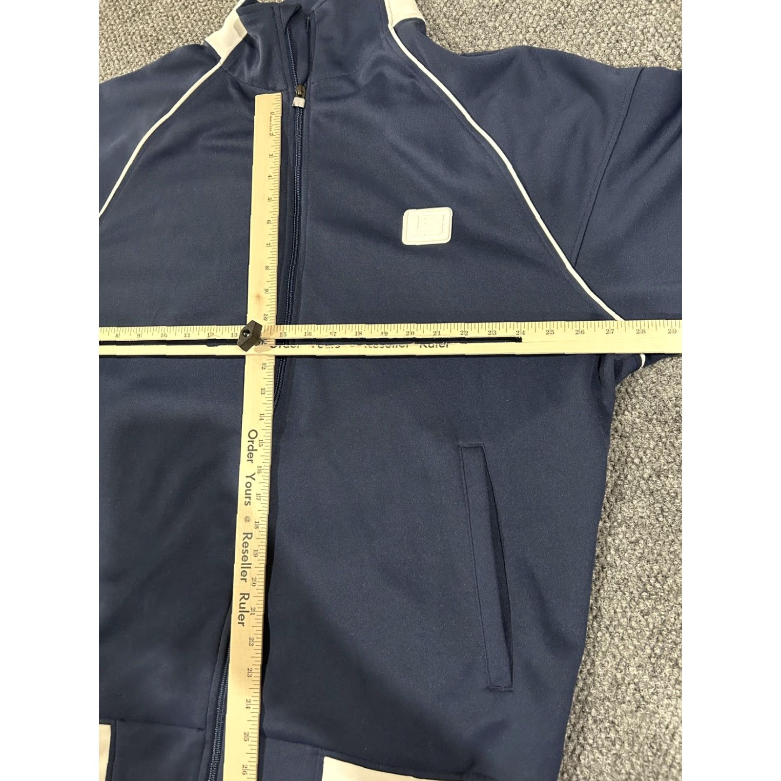 Nike Nike Track Jacket Mens XL Navy Blue Full Zip Patch Retro Vintage Size US XL / EU 56 / 4 - 4 Thumbnail