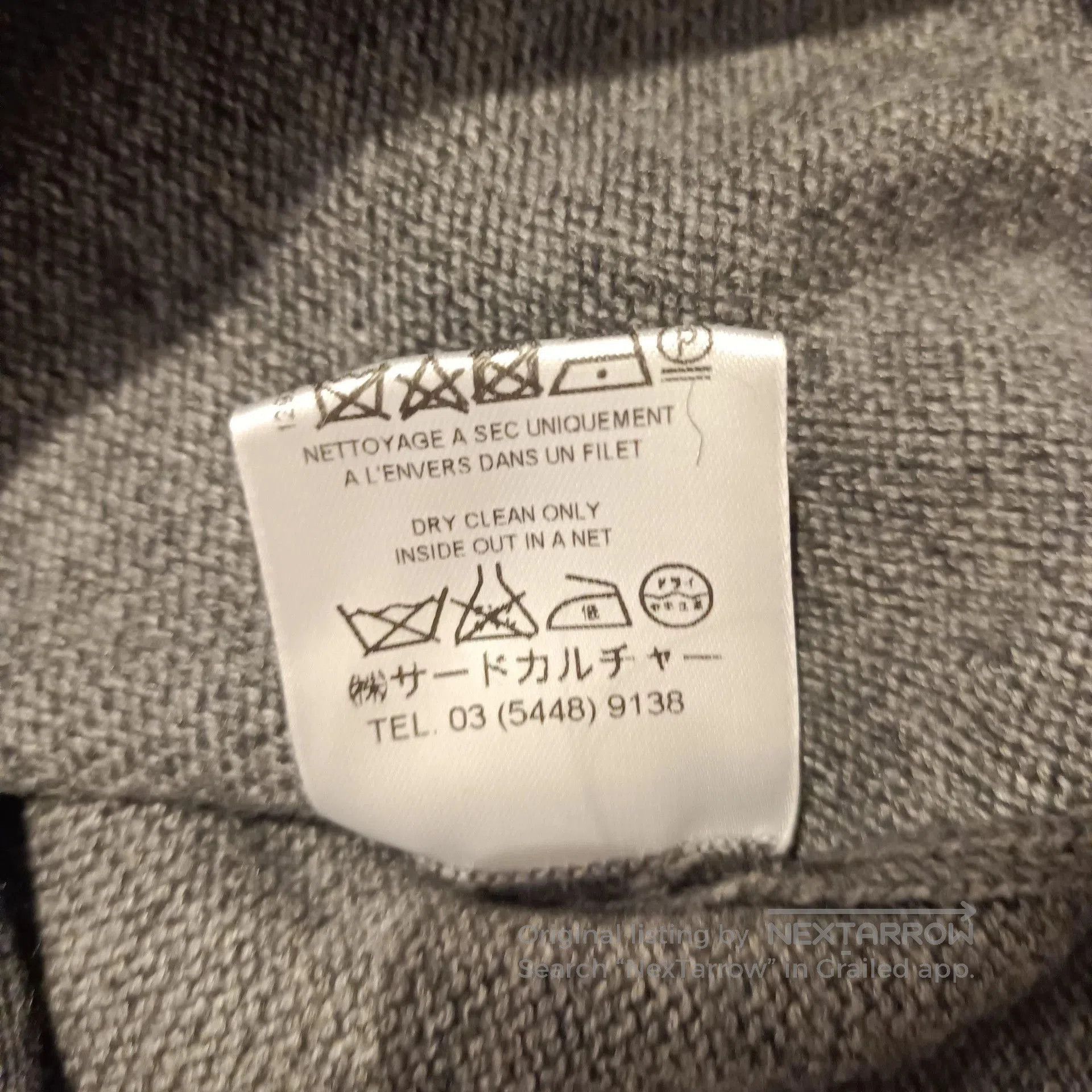 Givenchy Givenchy Gray Asymmetric Hem Crewneck Sweater. Size US S / EU 44-46 / 1 - 5 Thumbnail