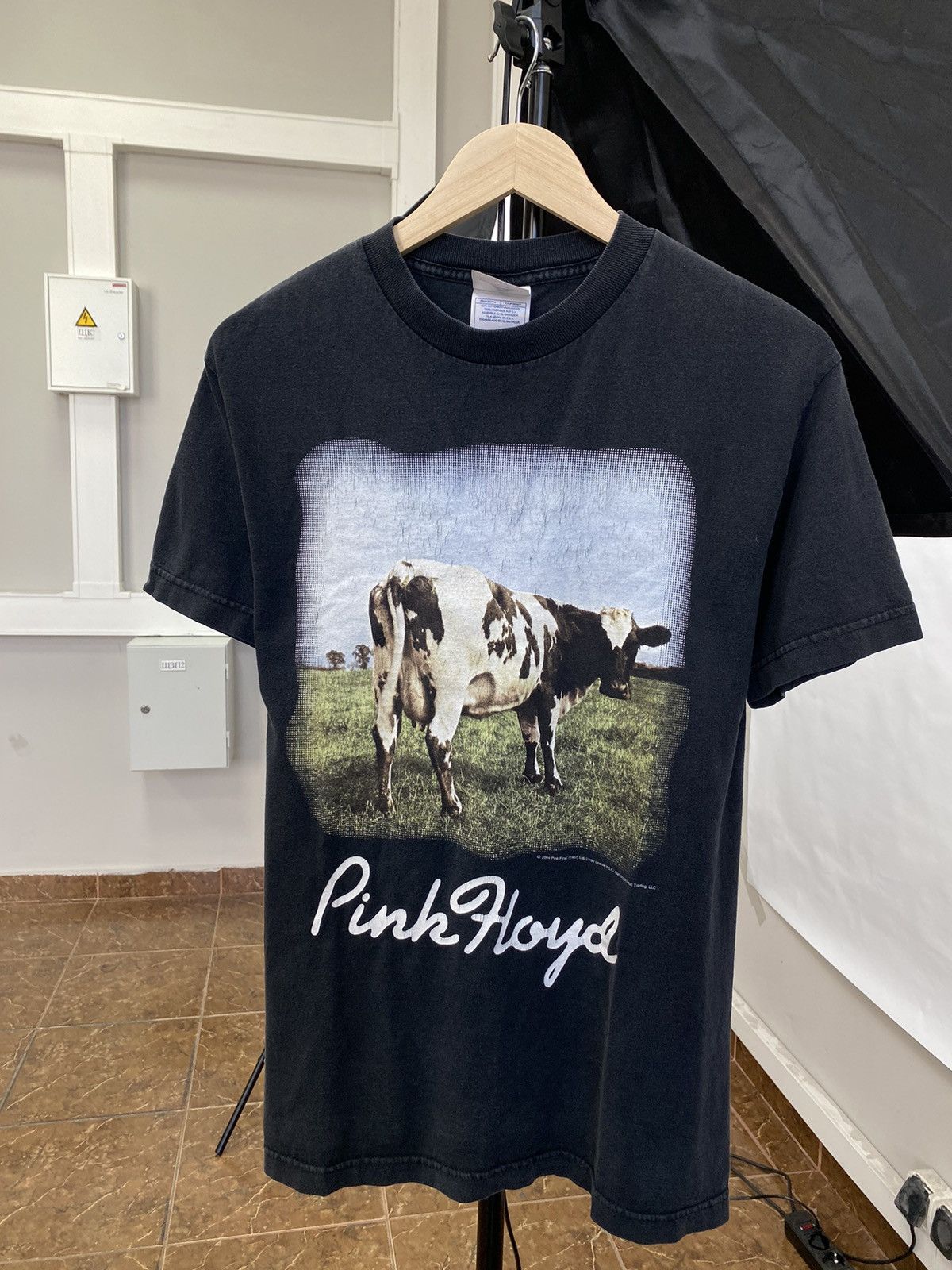 Maglietta Ufficiale Pink Floyd Atom Heart Mother Uomo: Grigio Morbido Cotone, Taglie Dalla S Alla XXL