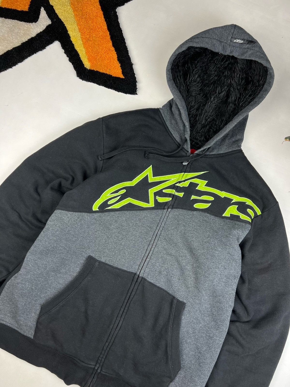 Other Alpinestars zip hoodie sweater jacket sherpa Size US XL / EU 56 / 4 - 6 Thumbnail