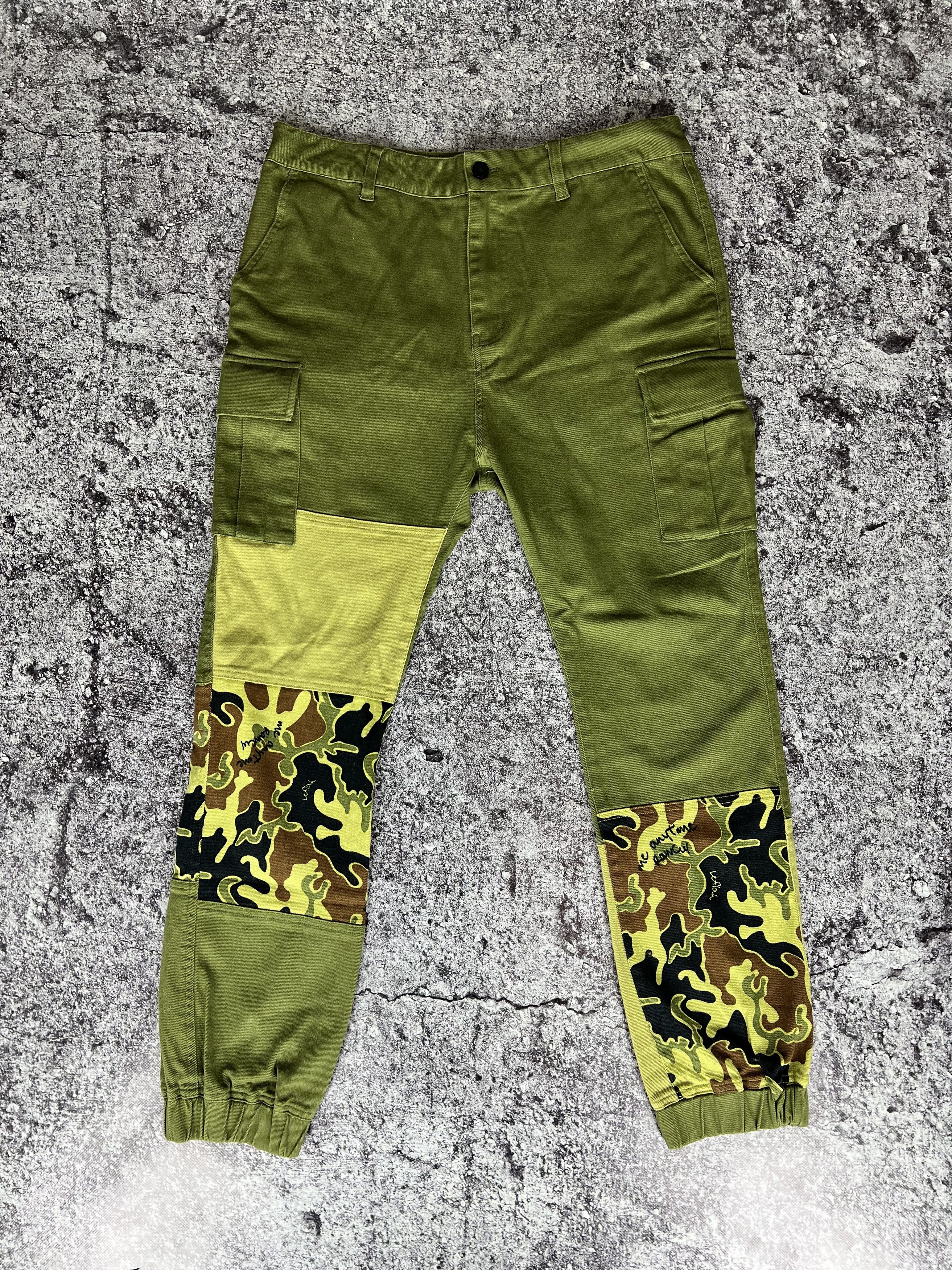 Japanese Brand Leflah Cargo Pants Multipocket Camo Size L Size US 33 - 1 Thumbnail