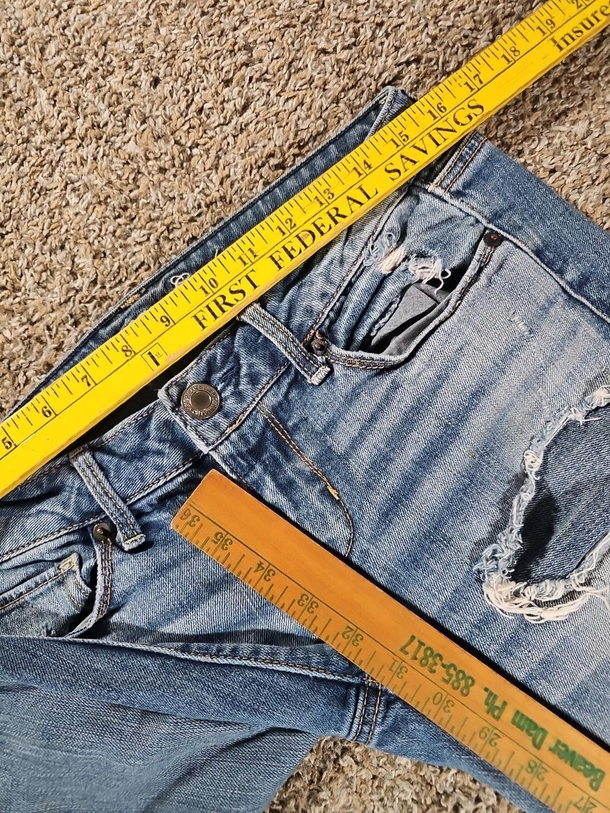American Eagle Outfitters American Eagle 6 Stretch Skinny Destroyed Jeans Size 28" / US 6 / IT 42 - 4 Thumbnail
