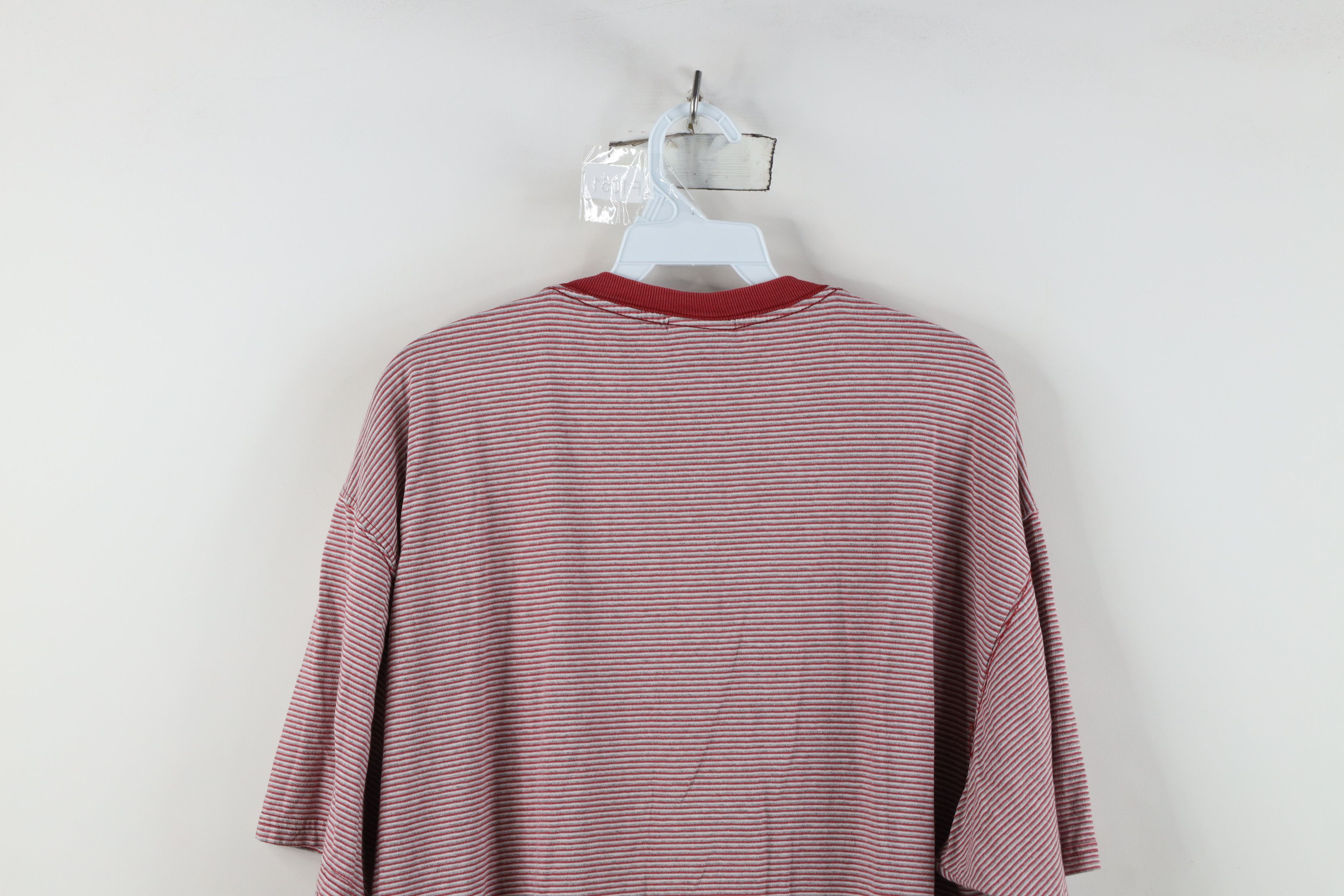 Vintage Vintage 90s Streetwear Blank Striped Short Sleeve T-Shirt Size US XL / EU 56 / 4 - 11 Thumbnail