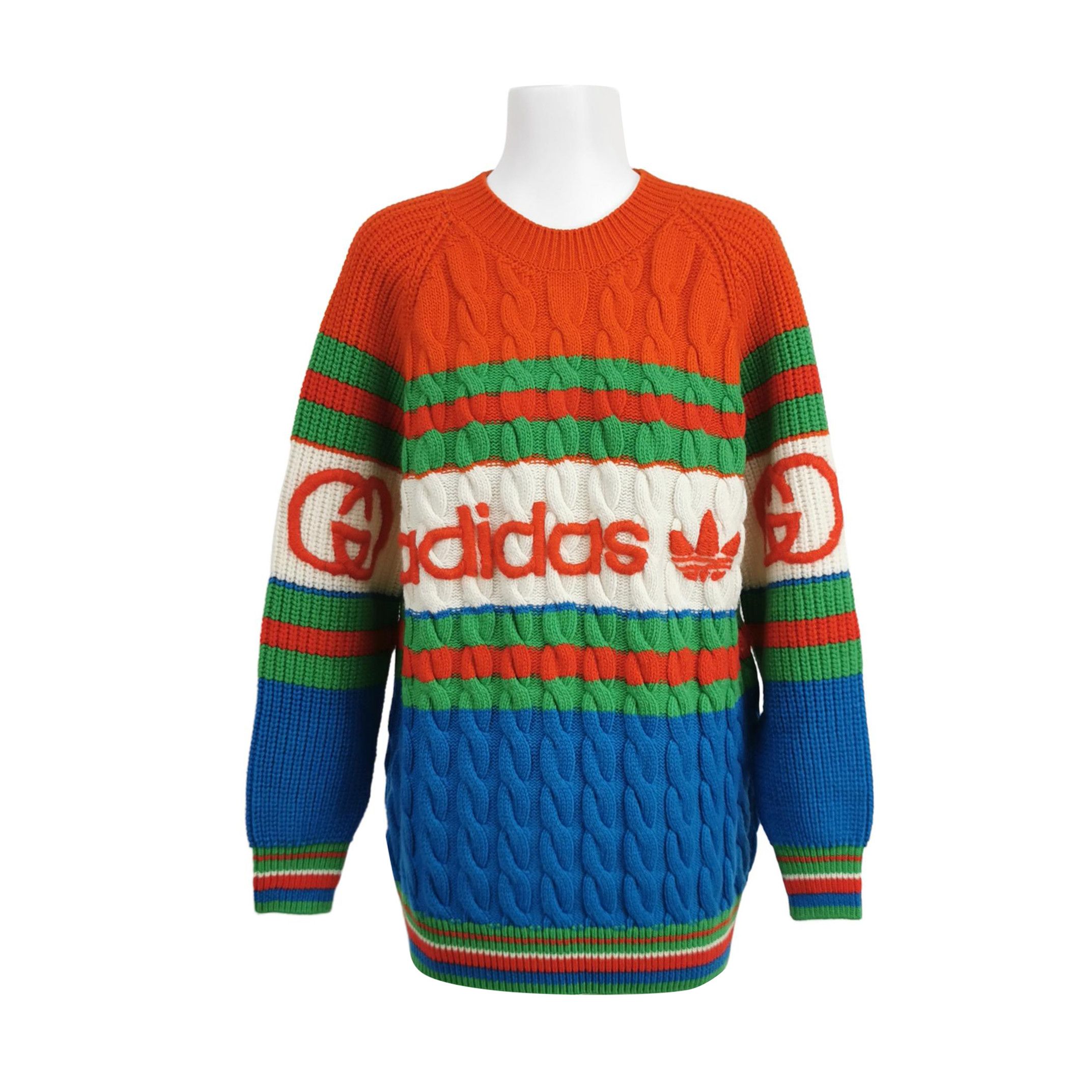 Gucci Gucci x Adidas Cable Knit Sweater Size S Size US S / EU 44-46 / 1 - 1 Thumbnail