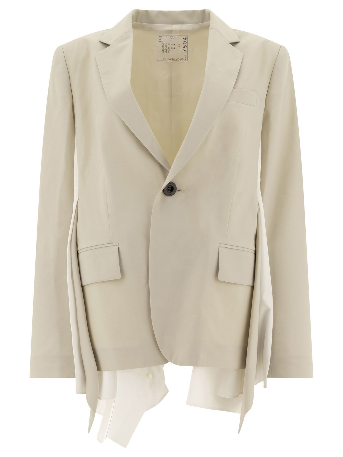 Sacai Combined Blazer Size M / US 6-8 / IT 42-44 - 1 Thumbnail