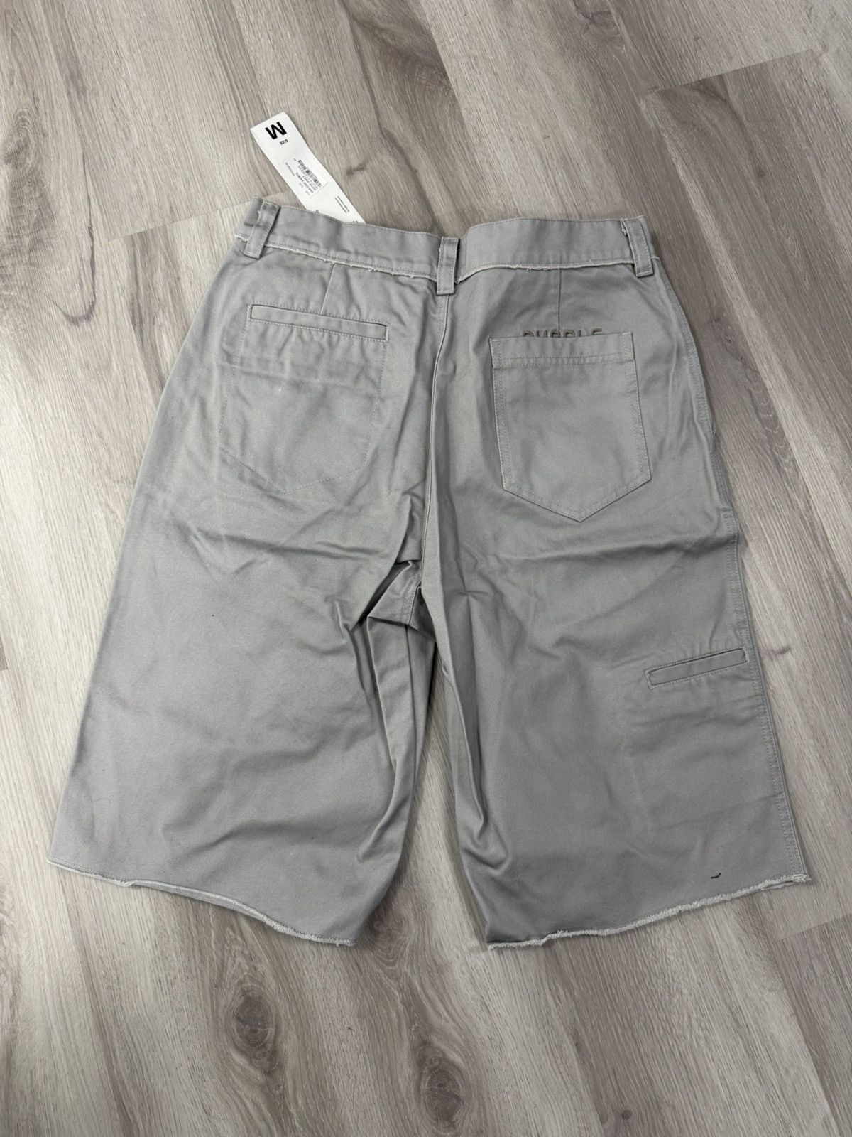 Purple Brand Purple Brand Raw Edge Shorts Dove Grey (M) Size US 32 / EU 48 - 2 Thumbnail