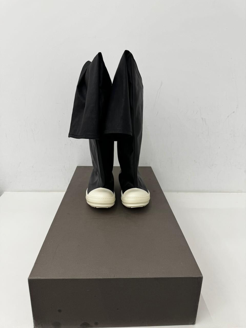Rick Owens OBLIQUE THIGH HIGH SNEAKS Size US 7 / IT 37 - 3 Thumbnail