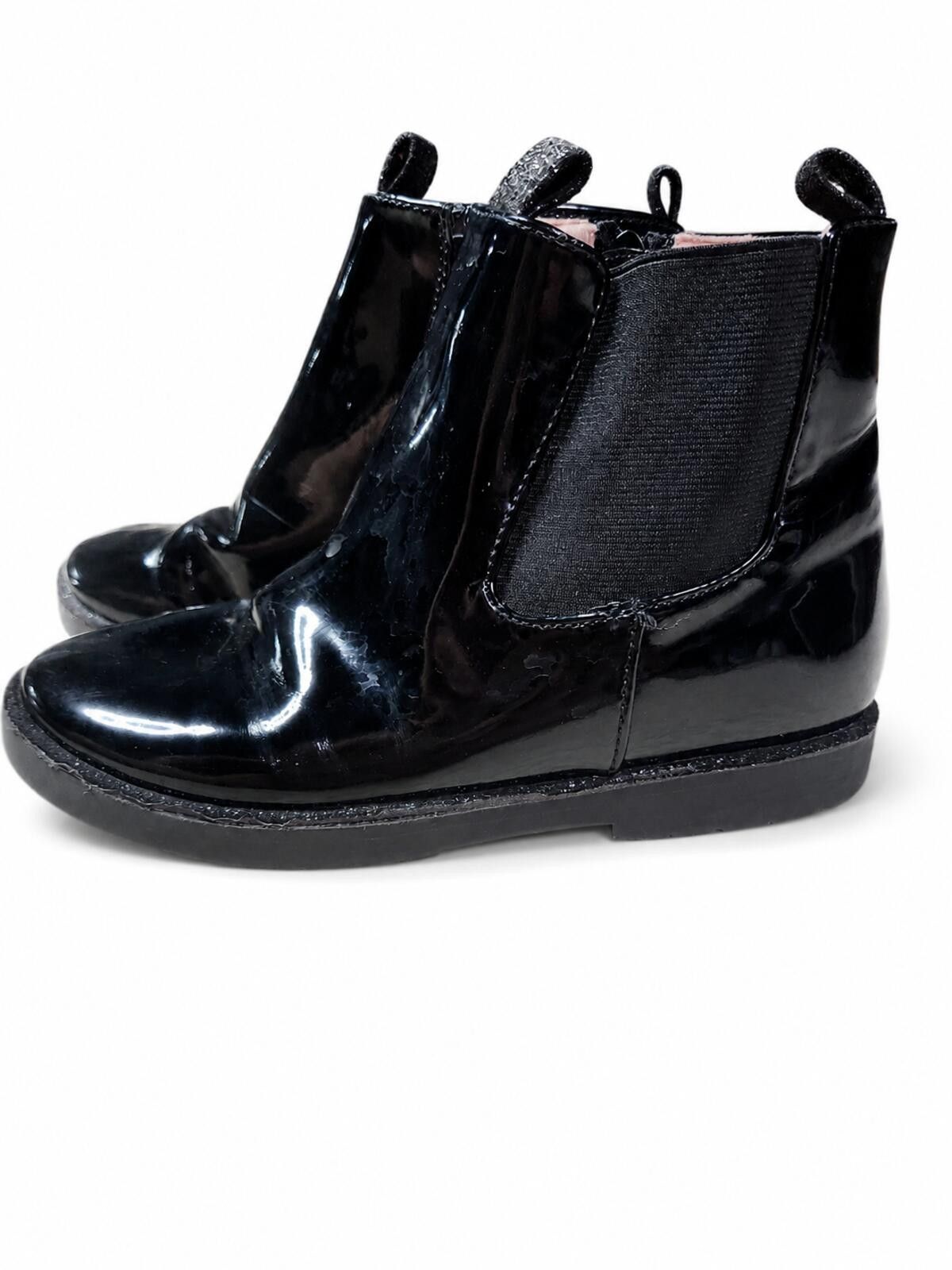 Nordstrom NEW Nordstrom Kids Jaymes Chelsea Black Boots Side Zip 2Y Size US 4 / IT 34 - 6 Thumbnail