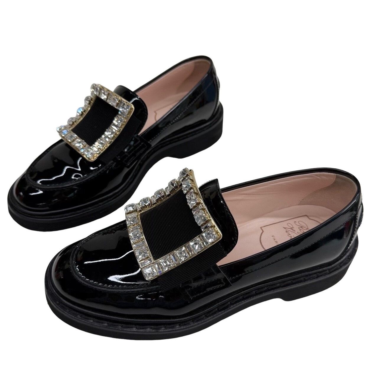 Roger Vivier Roger Vivier Crystal Patent Loafers Size 35.5 Size US 5.5 / IT 35.5 - 1 Thumbnail
