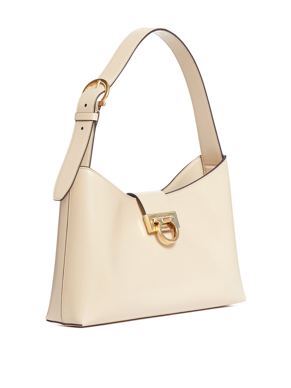 Salvatore Ferragamo o1s1rm0824 Size: OS / Shoulder Leather Bag in Beige Size ONE SIZE - 2 Thumbnail