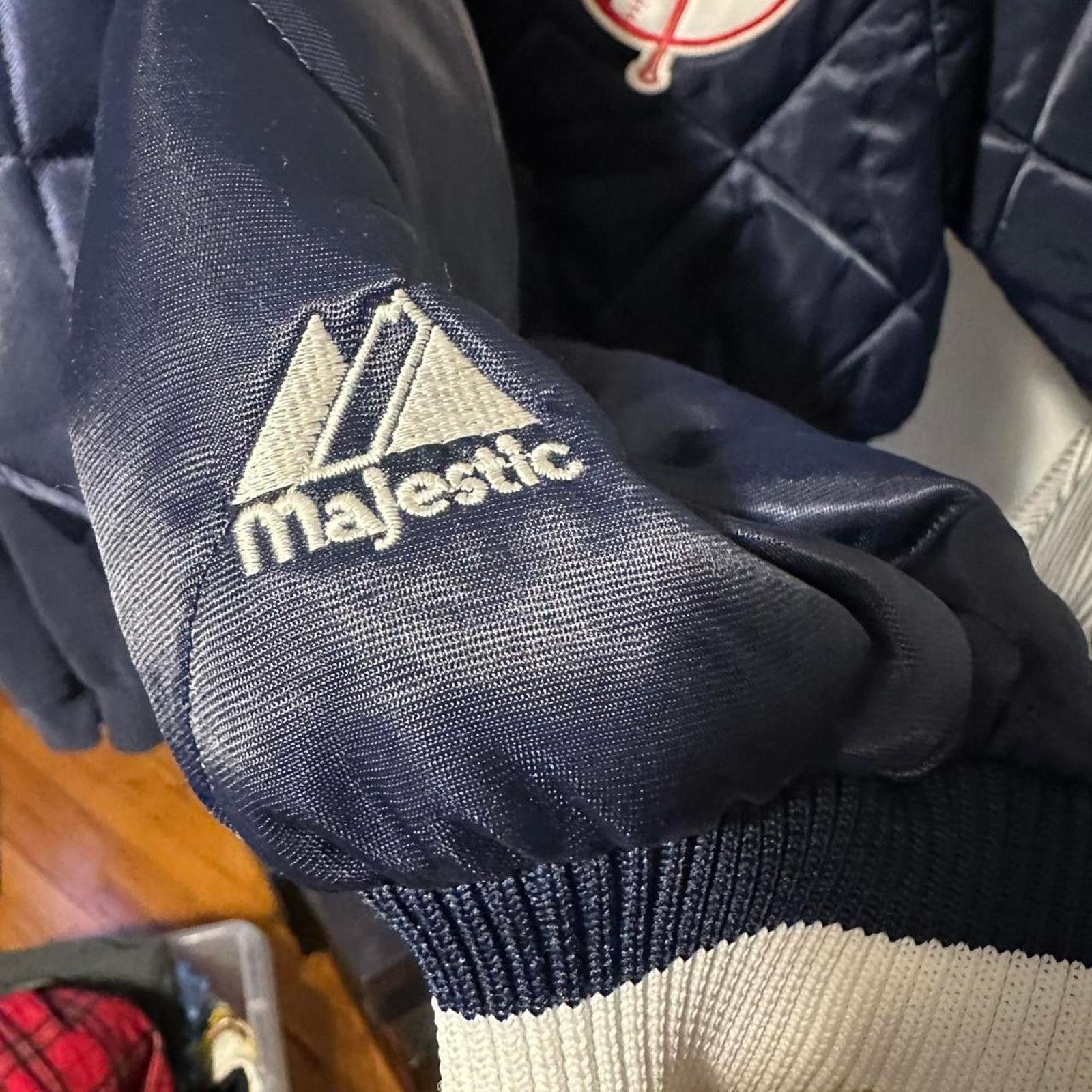 MLB × Majestic × New York Yankees Majestic Athletic New York Yankees Varsity Jacket MLB Rare L Size US L / EU 52-54 / 3 - 5 Thumbnail