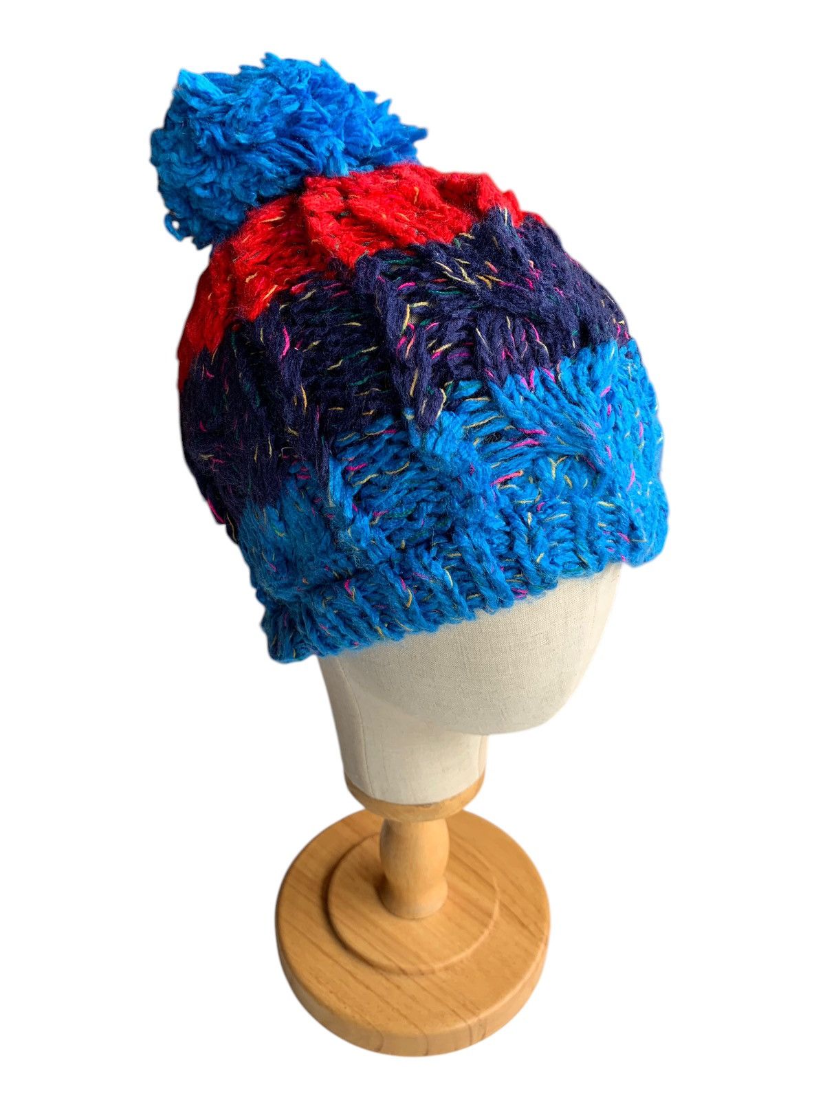Japanese Brand × Kapital × Vintage Knitted Crochet Winter Sessions Rare Colour Beanie Hats Size ONE SIZE - 2 Thumbnail