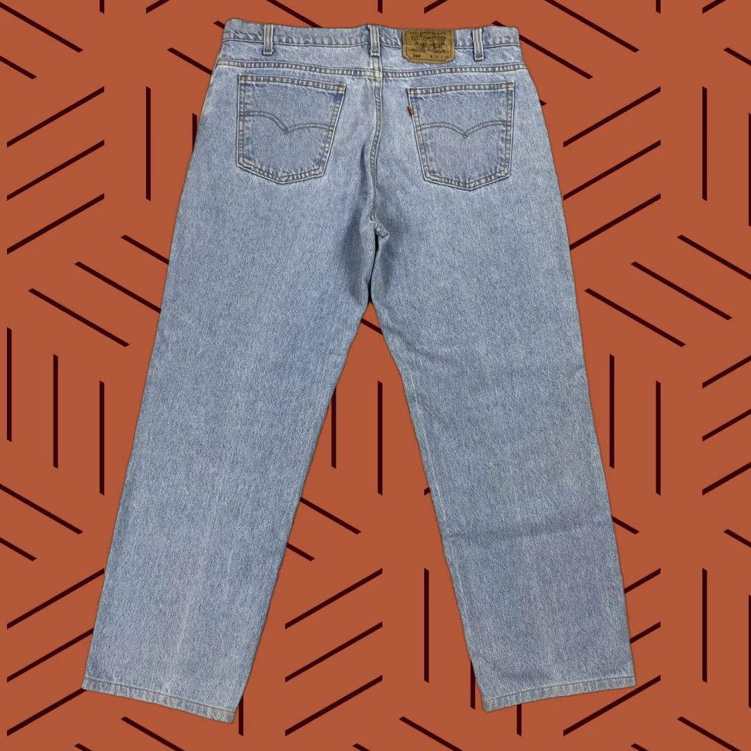Levi's VINTAGE LEVI'S 506 ORANGE TAB JEANS 80s MENS REGULAR SIZE 38x30 LIGHT STONEWASH BLUE USA MADE Size US 38 / EU 54 - 1 Thumbnail