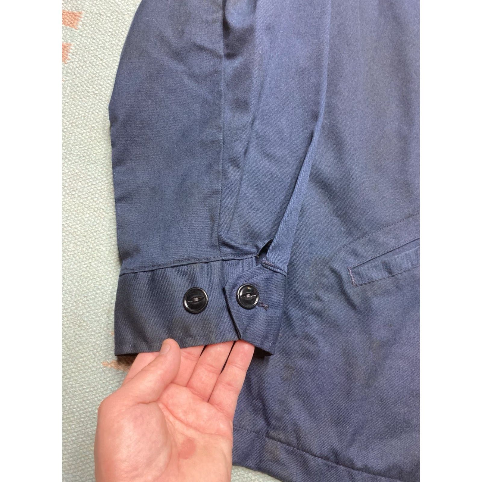 Vintage VINTAGE ToppMaster Jacket Work Blue 44 Mens Zip 3 Pocket 60s Talon Size US S / EU 44-46 / 1 - 3 Thumbnail