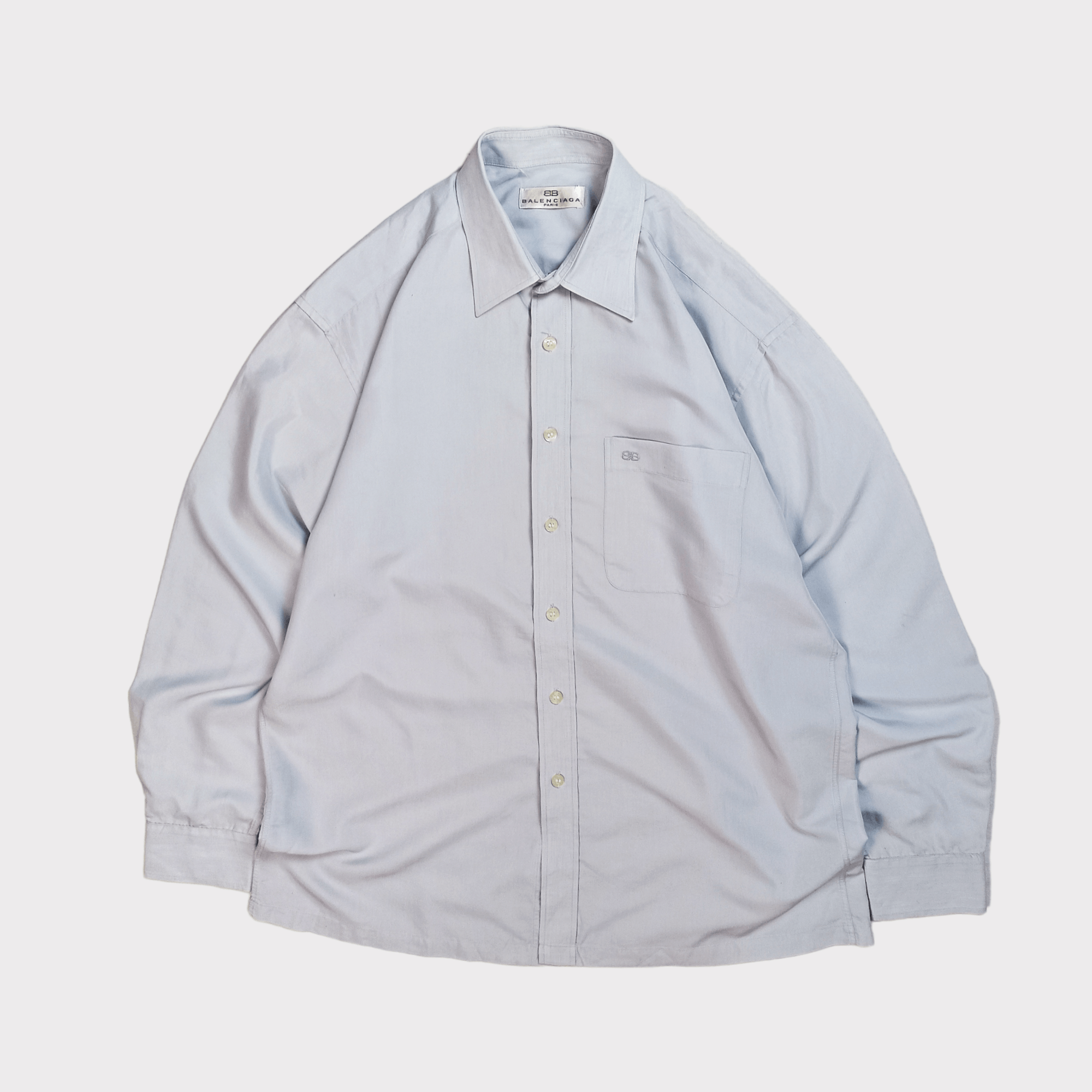 Balenciaga × Vintage 📦 Balenciaga Button Up Formal Shirt Size US L / EU 52-54 / 3 - 1 Thumbnail