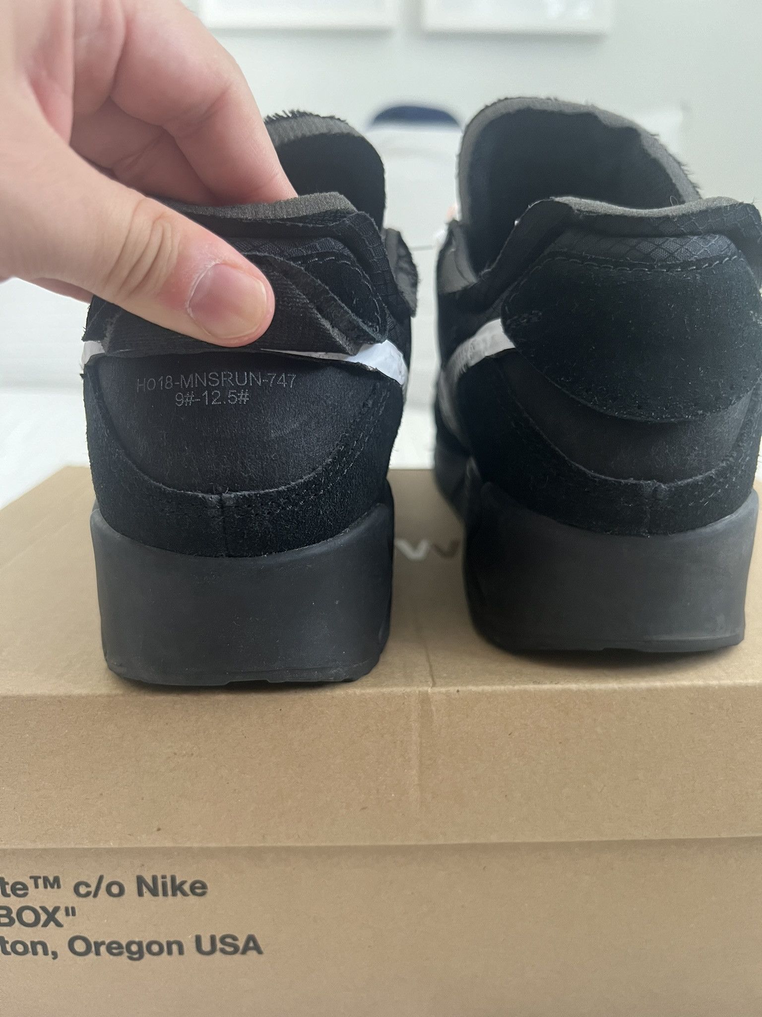 Nike × Off-White Off-White Nike Air Max 90 Black Size US 9 / EU 42 - 8 Thumbnail