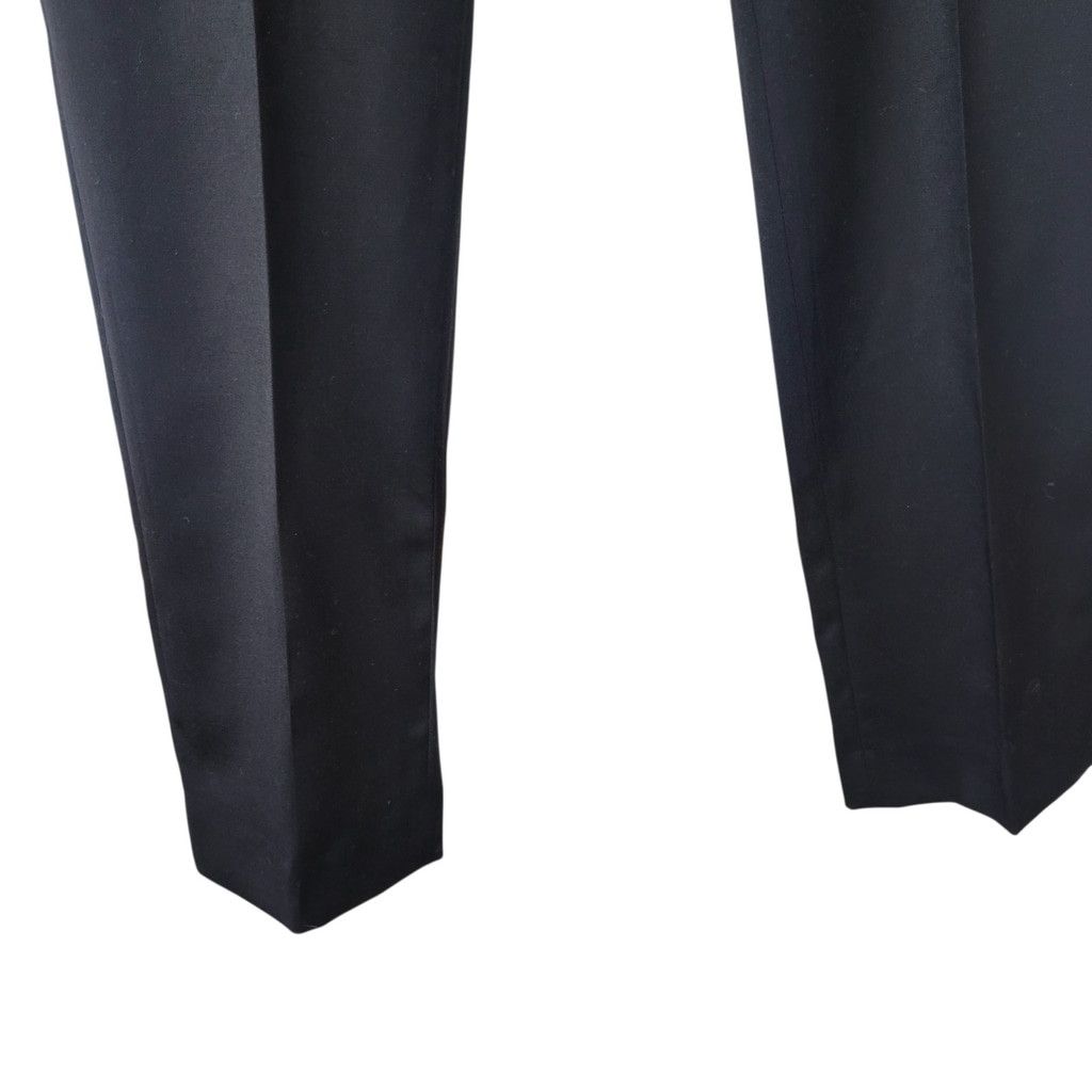 Calvin Klein Calvin Klein Men Slim-Fit Black Flat Front Dress Pants 34/32 Size US 34 / EU 50 - 6 Thumbnail