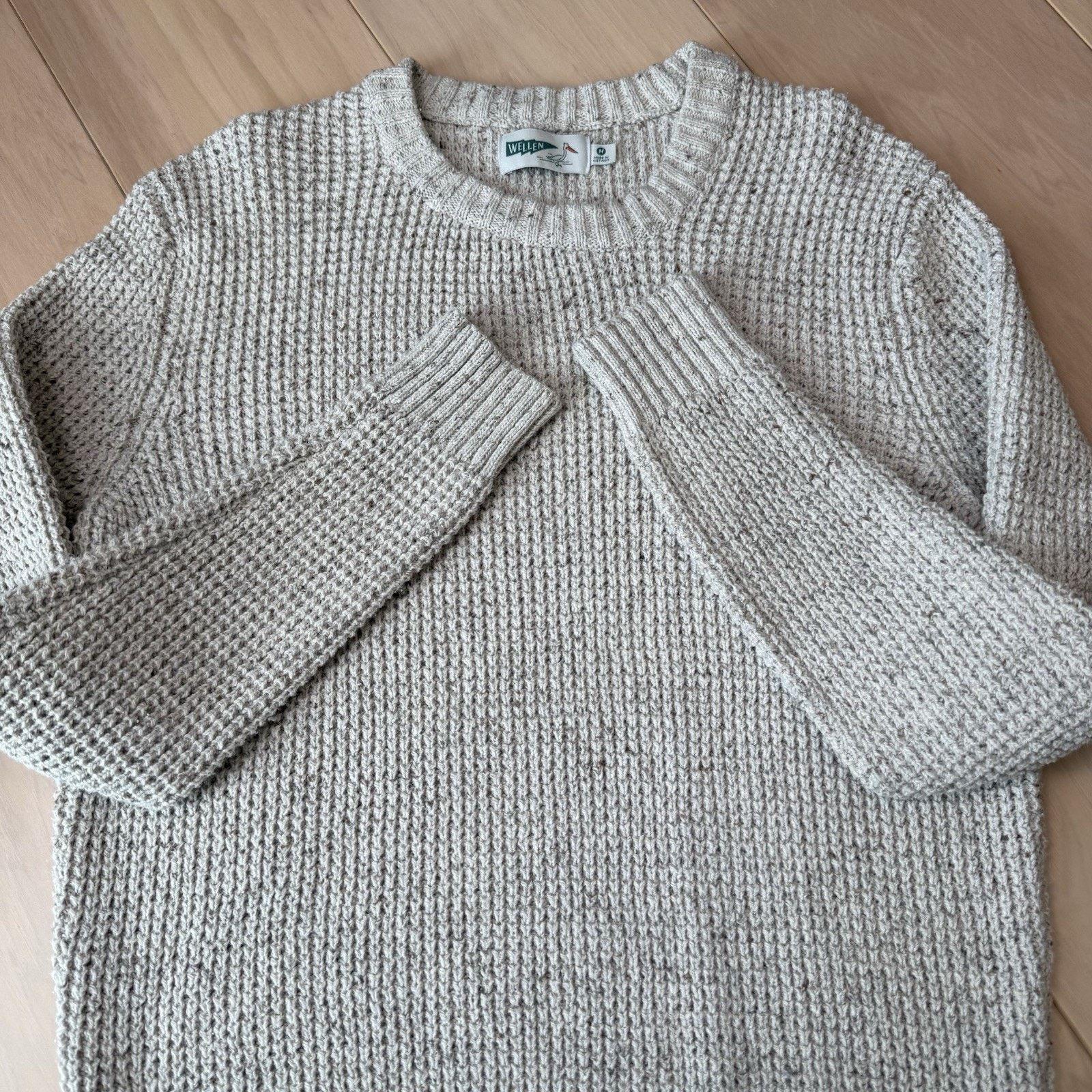 Other Wellen Recycled Cotton Headlands Sweater Medium Cream Size US M / EU 48-50 / 2 - 5 Thumbnail