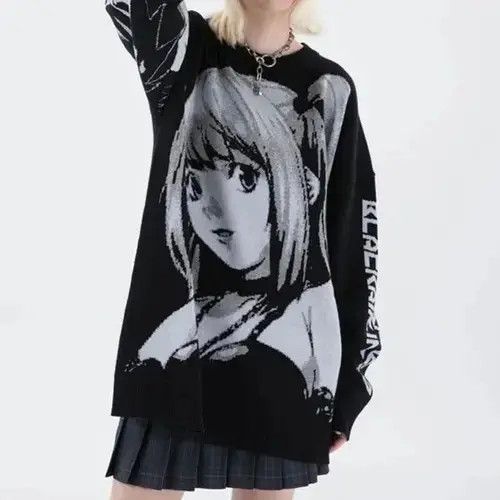 Vintage New Anime Death Note Designer Knitted Misa Sweater Size US M / EU 48-50 / 2 - 3 Thumbnail