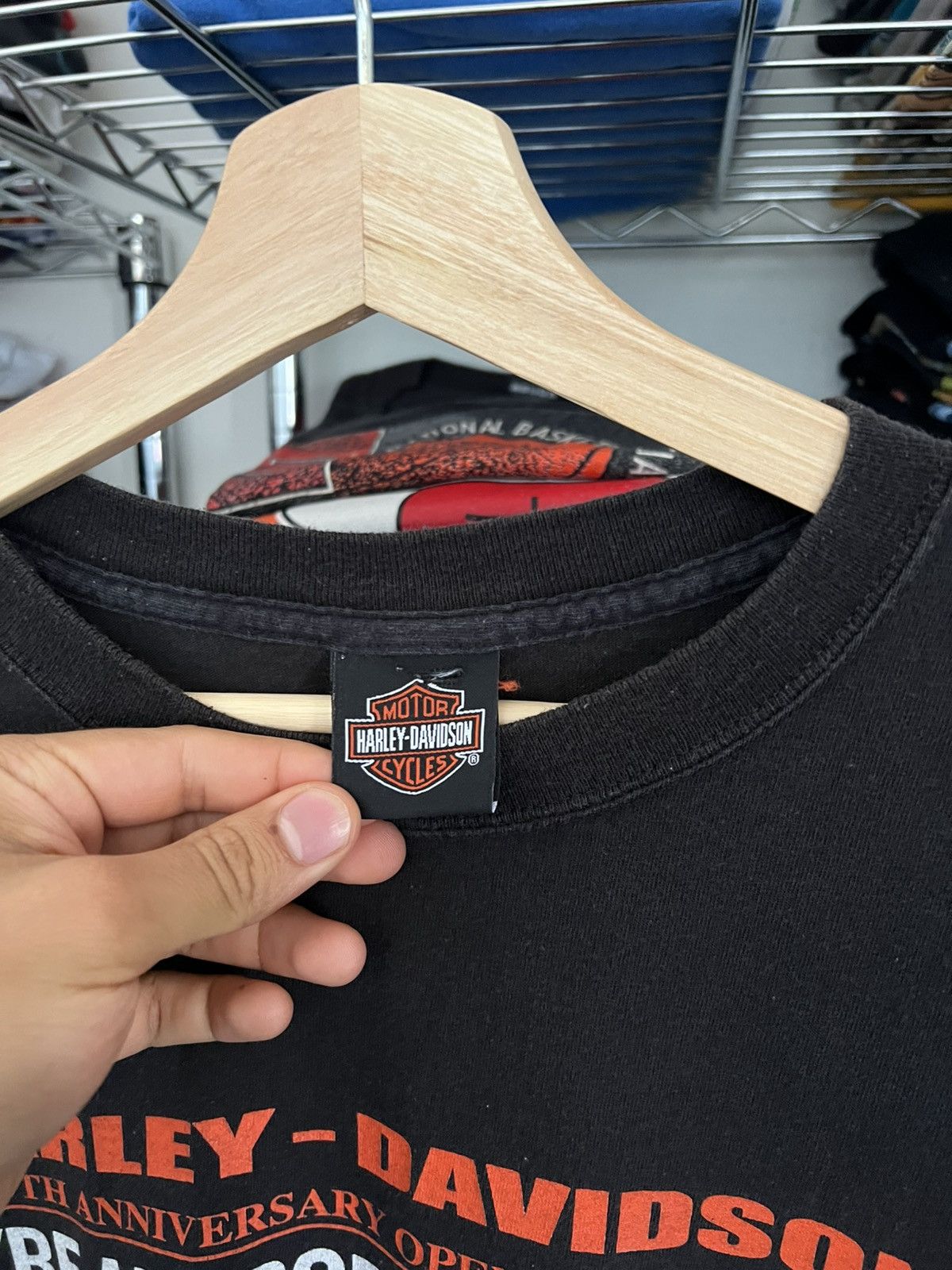 Harley Davidson 2002 H-D Motorcycles Born to Be Wild 100th Anniversary Tee Size US XL / EU 56 / 4 - 5 Thumbnail