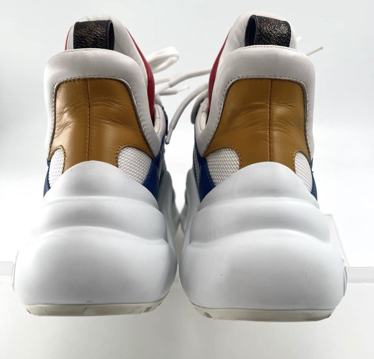 Louis Vuitton Louis Vuitton Classic Blue & Red Colorblock Dad Sneakers K12 Size US 6 / IT 36 - 4 Thumbnail