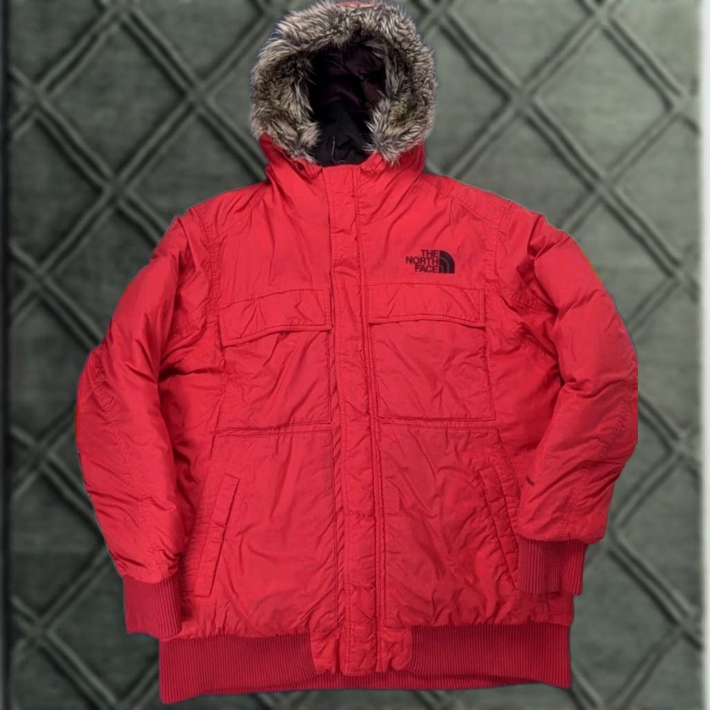 The North Face The North Face Gotham Jacket Red XL Hooded Insulated Full Zip Puffer Down Hyvent Mens 90s Size US XL / EU 56 / 4 - 1 Thumbnail