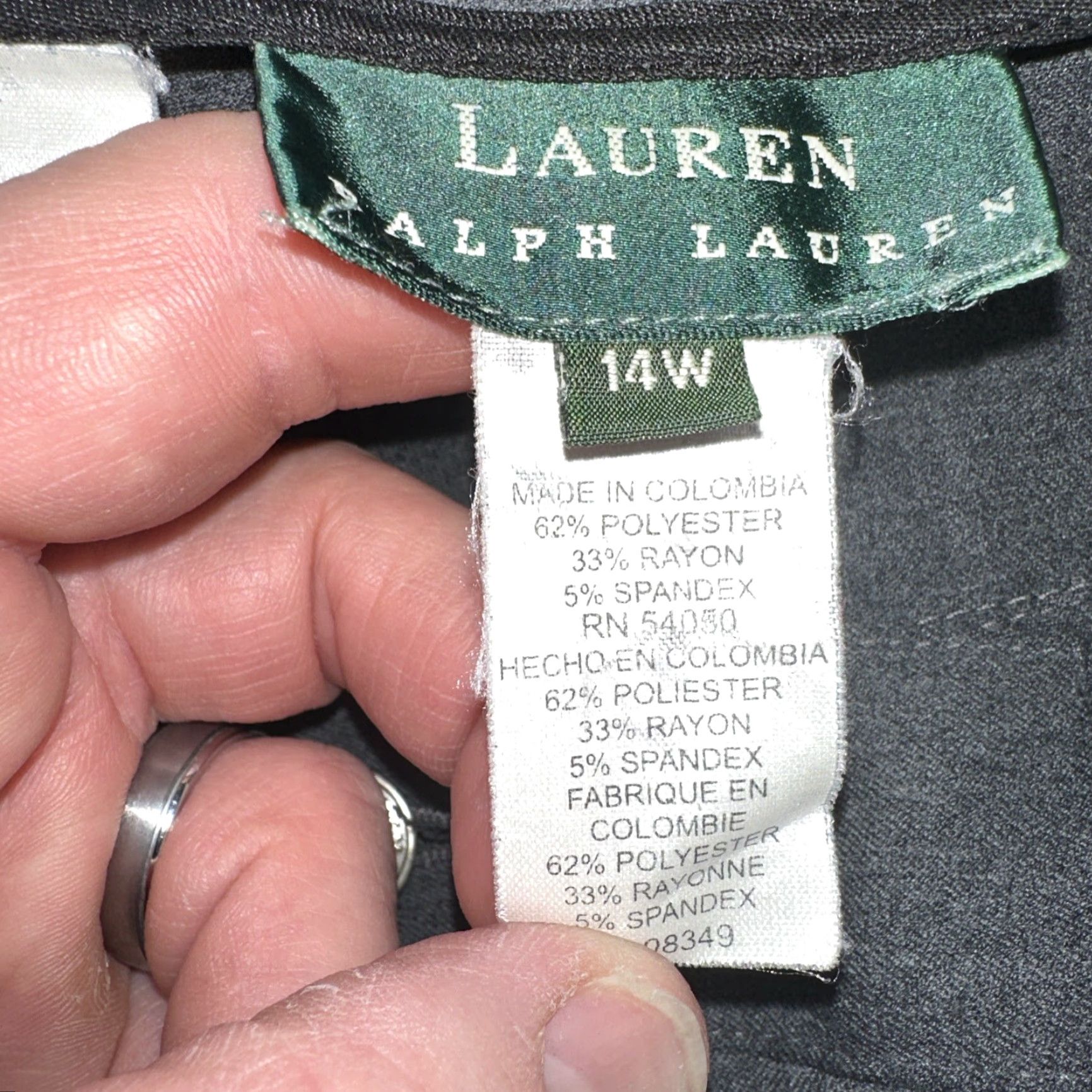 Ralph Lauren Lauren Ralph Lauren Dress Pants Women gray 14W 29in Size 14 Dress Pants Womens Size 36" / US 14 / IT 50 - 6 Thumbnail