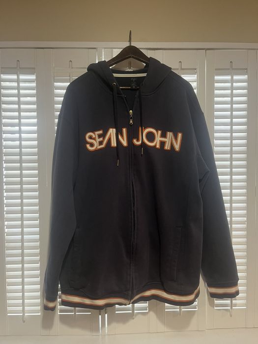 Sean john zip up 2024 hoodie