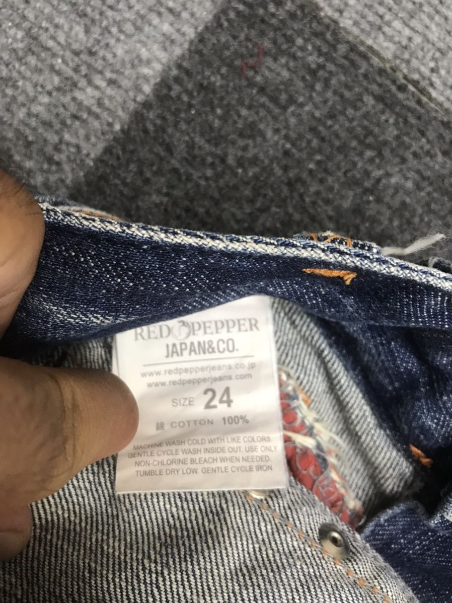 Japanese Brand The Red Pepper Flare Denim Size 27" / US 4 / IT 40 - 17 Thumbnail