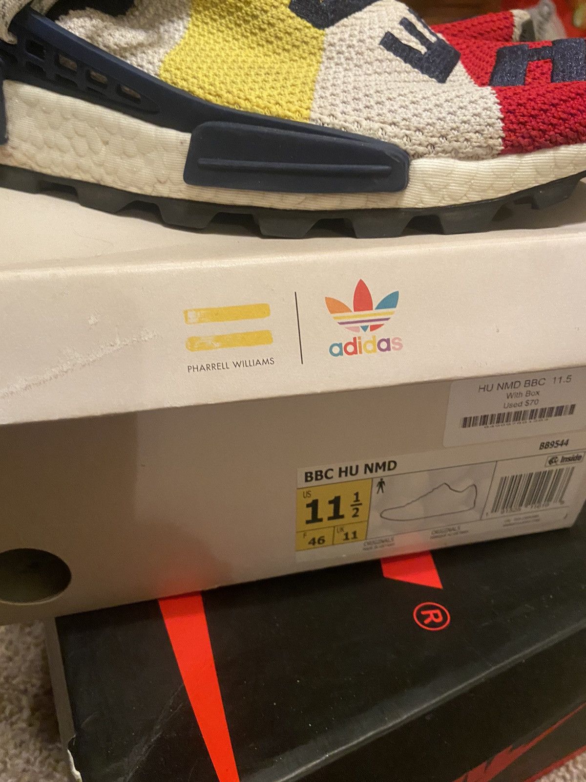 Adidas × Pharrell HU NMD BBC Size US 11.5 / EU 44-45 - 7 Thumbnail