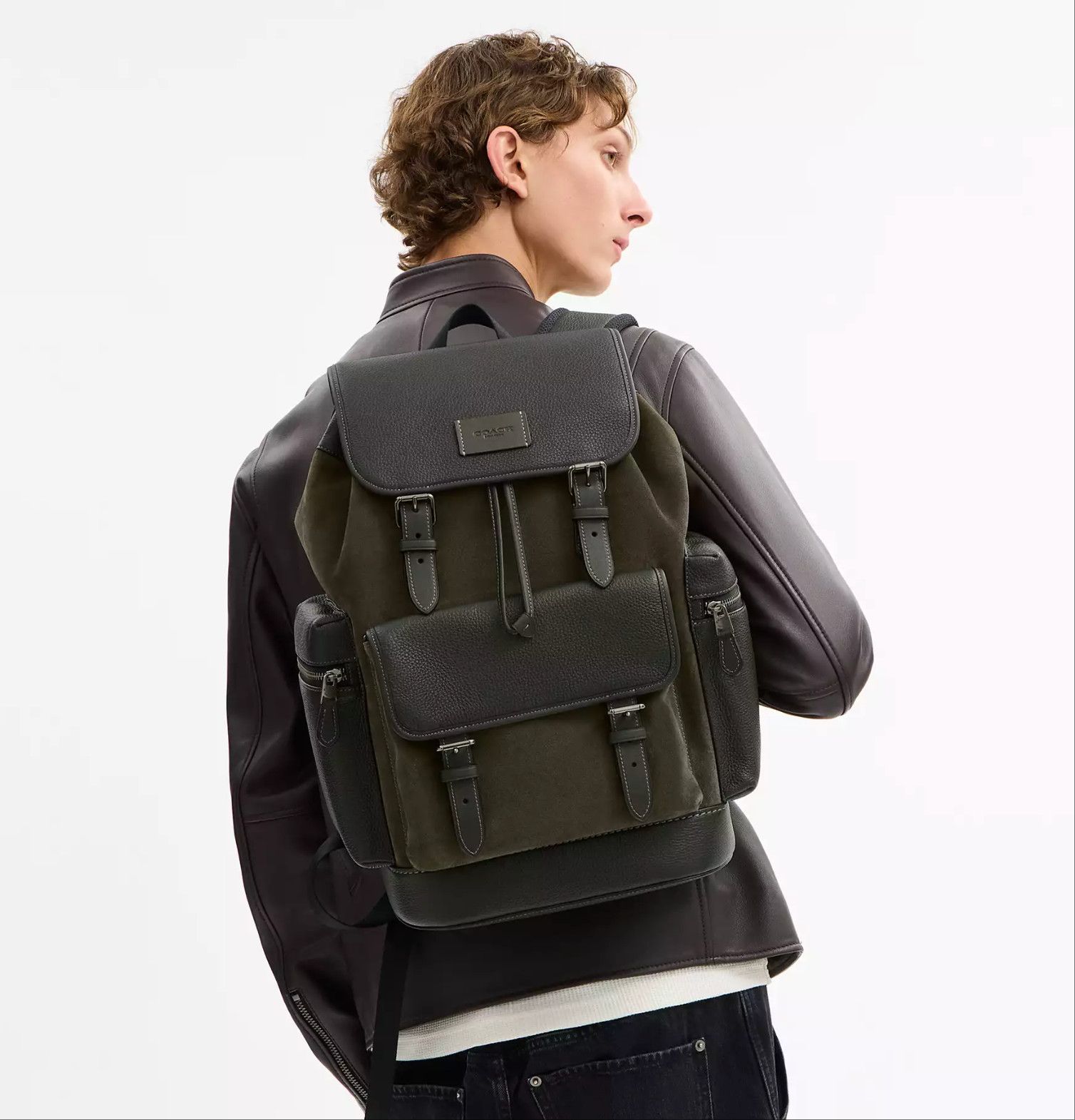 Coach NWT Coach MEN's Sprint Backpack CCG12 suede 2025 Fall🔥🔥 Size ONE SIZE - 8 Thumbnail