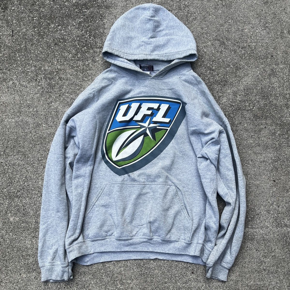 Vintage Vintage UFL Grey Park 7 Hoodie Size XL Size US XL / EU 56 / 4 - 1 Thumbnail