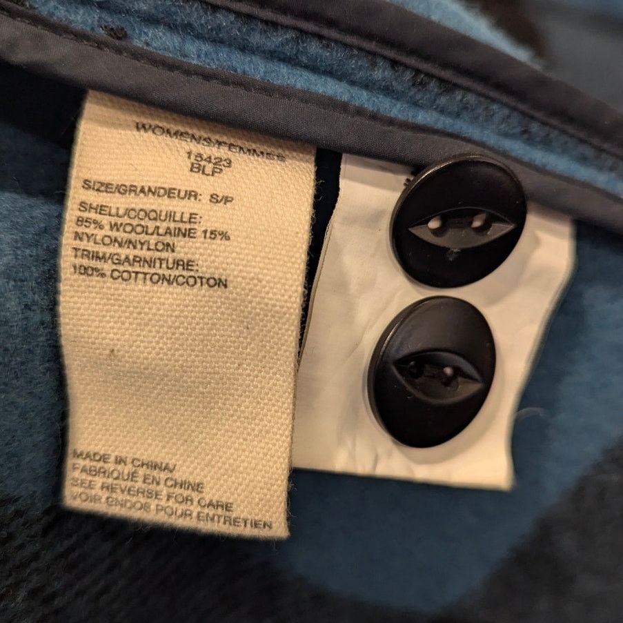 Gramicci Woolrich Blue Wool Buffalo Plaid Fall Winter Coat Small Size S / US 4 / IT 40 - 6 Thumbnail