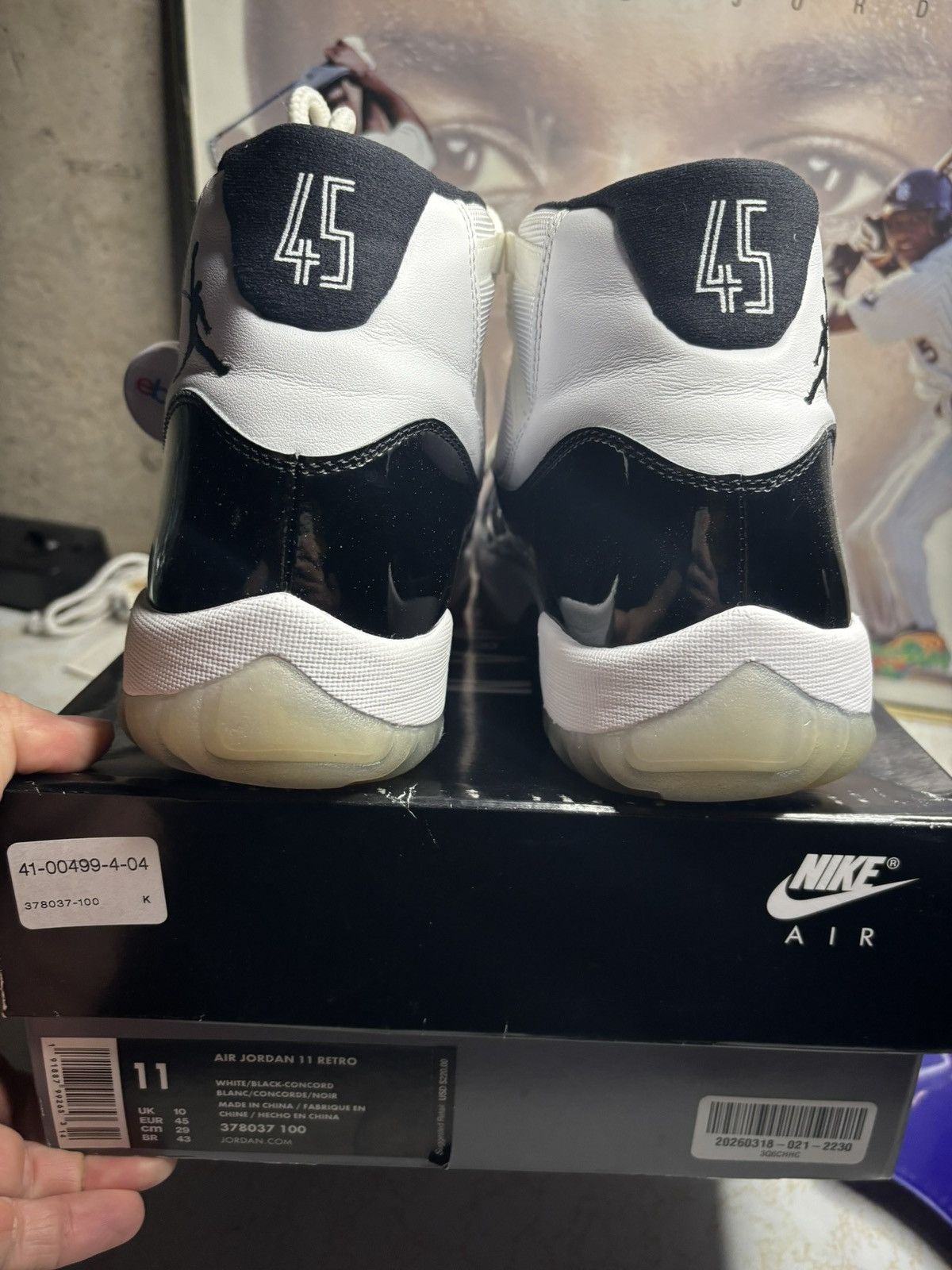 Jordan Brand Jordan Retro 11 ‘Concord’ Size US 11 / EU 44 - 7 Thumbnail