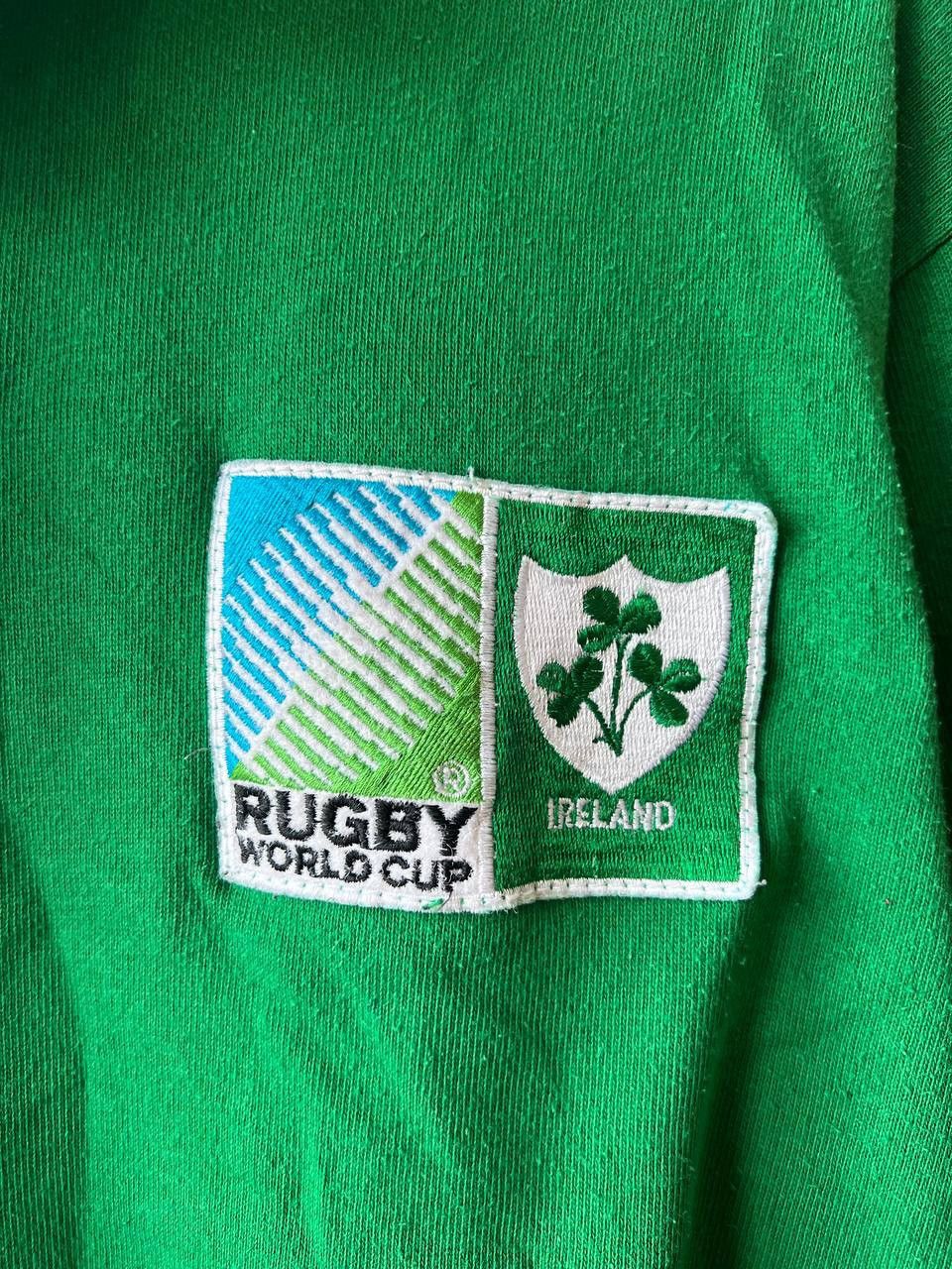 Cotton Traders 1989 WORLD CUP IRB IRELAND TEAM RUGBY UNION JERSEY SHIRT SZL Size US L / EU 52-54 / 3 - 7 Thumbnail