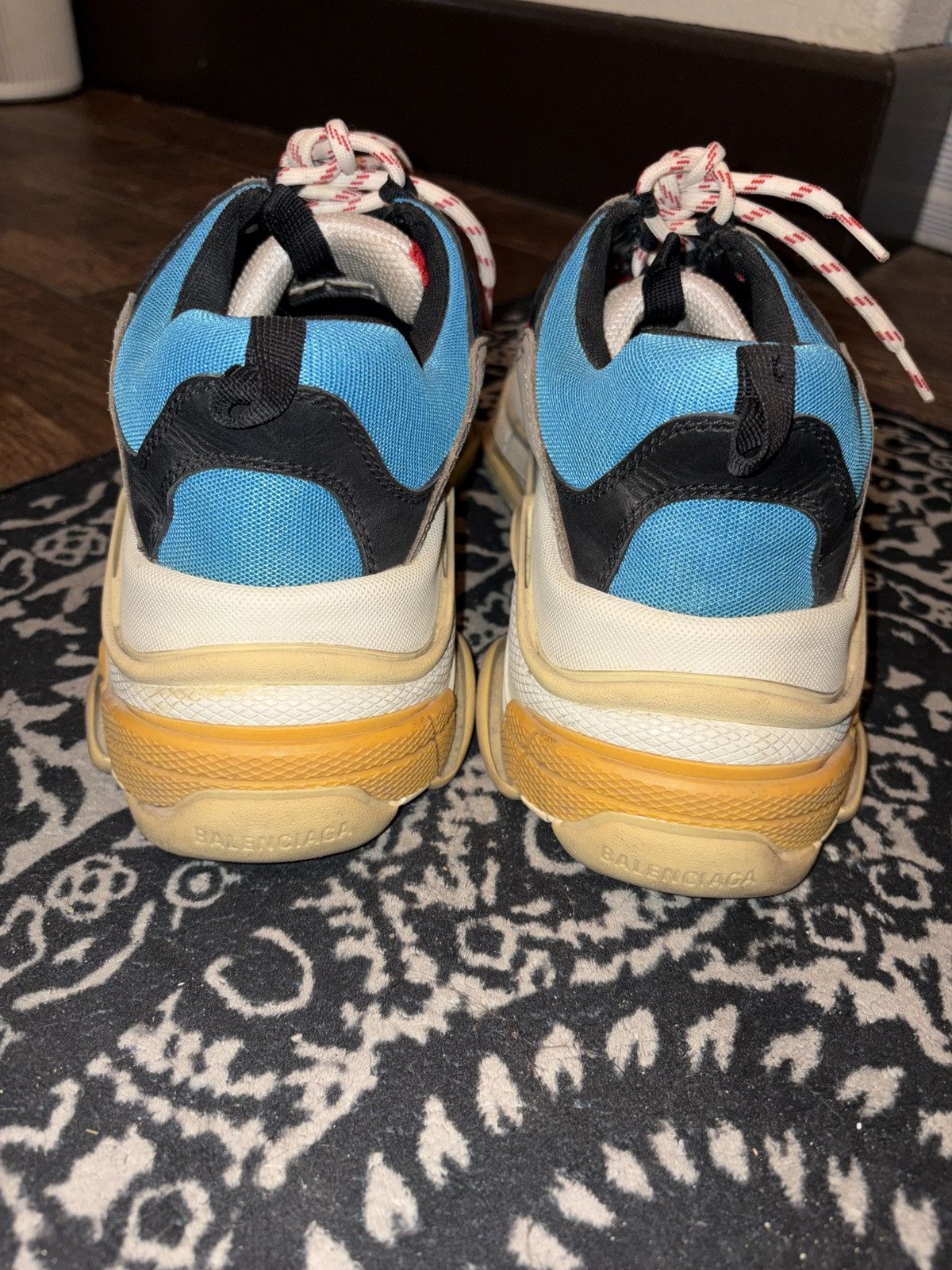 Balenciaga Balenciaga Triple S Red and Blue Size US 11 / EU 44 - 5 Thumbnail