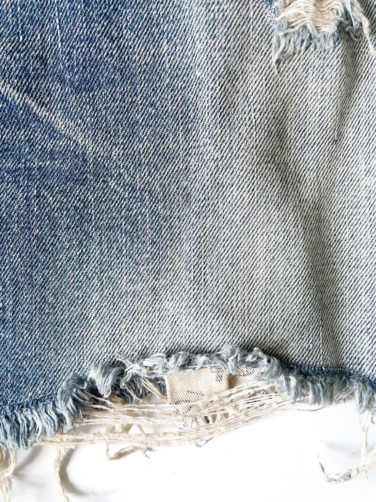 Prps PRPS Women Distressed Mini Denim Skirt Rivets Japan Size 29 Size 32" / US 10 / IT 46 - 5 Thumbnail