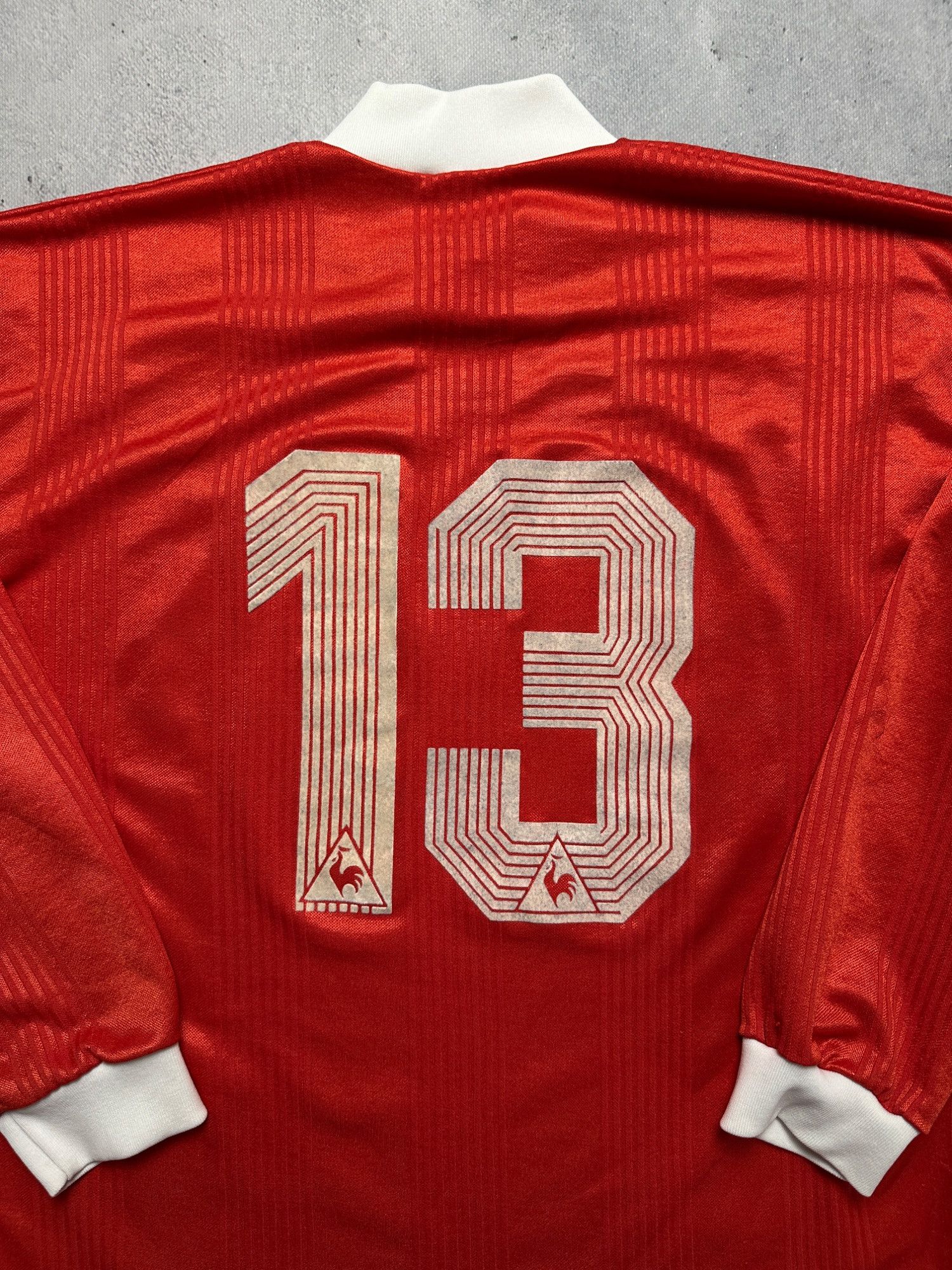 Le Coq Sportif Vintage Le Coq Sportif Coop Red Long Sleeve Soccer Jersey L Size US L / EU 52-54 / 3 - 9 Thumbnail