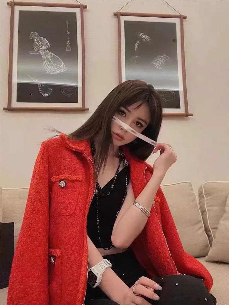 Chanel Chanel 19K snow series CHANEL orange tweed glazed buckle f Size XS / US 0-2 / IT 36-38 - 8 Thumbnail