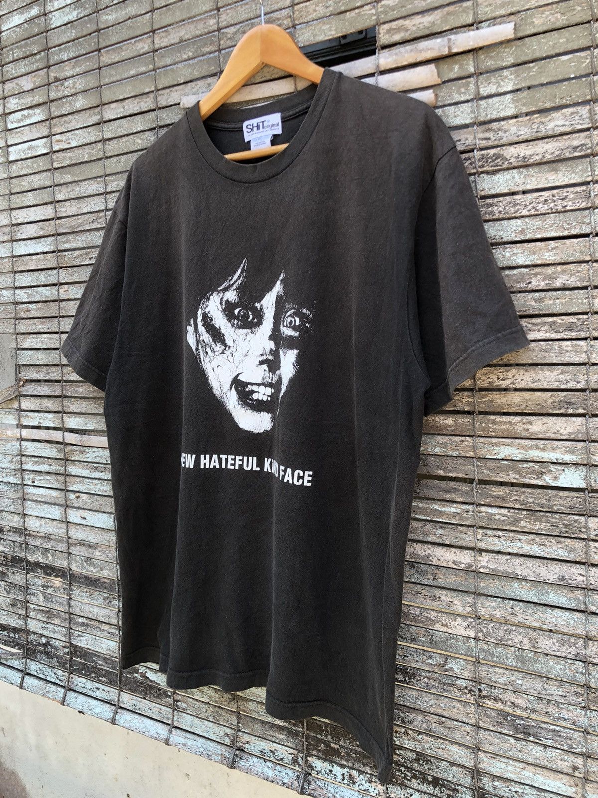 Vintage Vintage Y2K New Hateful Kind Face Graphic Design Tee Size US L / EU 52-54 / 3 - 3 Thumbnail