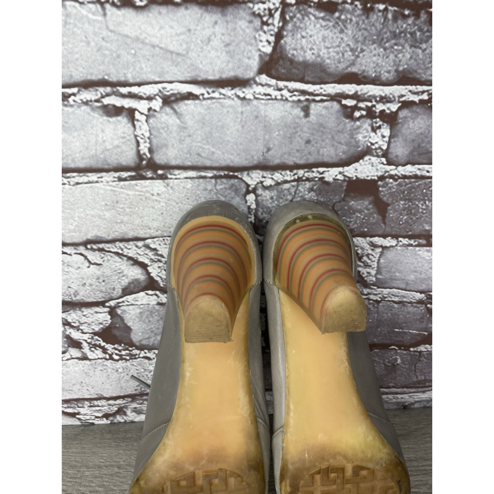 Camper Camper Gray Leather High Heel Lace Up Oxfords Shoes Women Sz Size US 7.5 / IT 37.5 - 15 Thumbnail