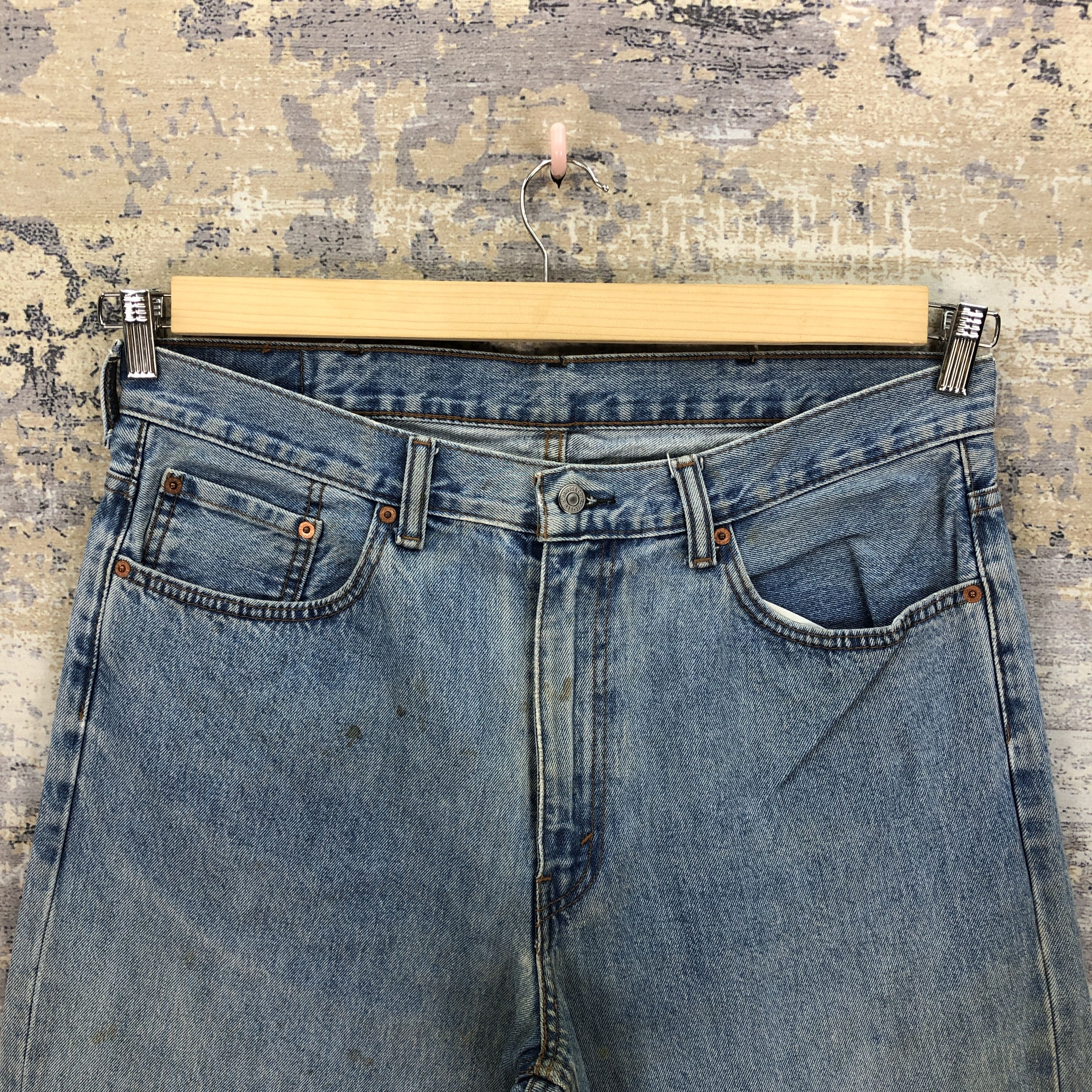 Levi's Vintage Levis 550 Light Wash Denim Dirty Levi's Faded Jeans Size US 36 / EU 52 - 3 Thumbnail