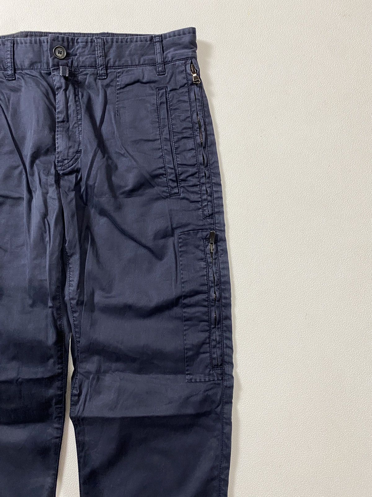 Cortigiani Cortigiani Mens Blue Navy Made In Italy Multi Pocket Size US 31 - 3 Thumbnail
