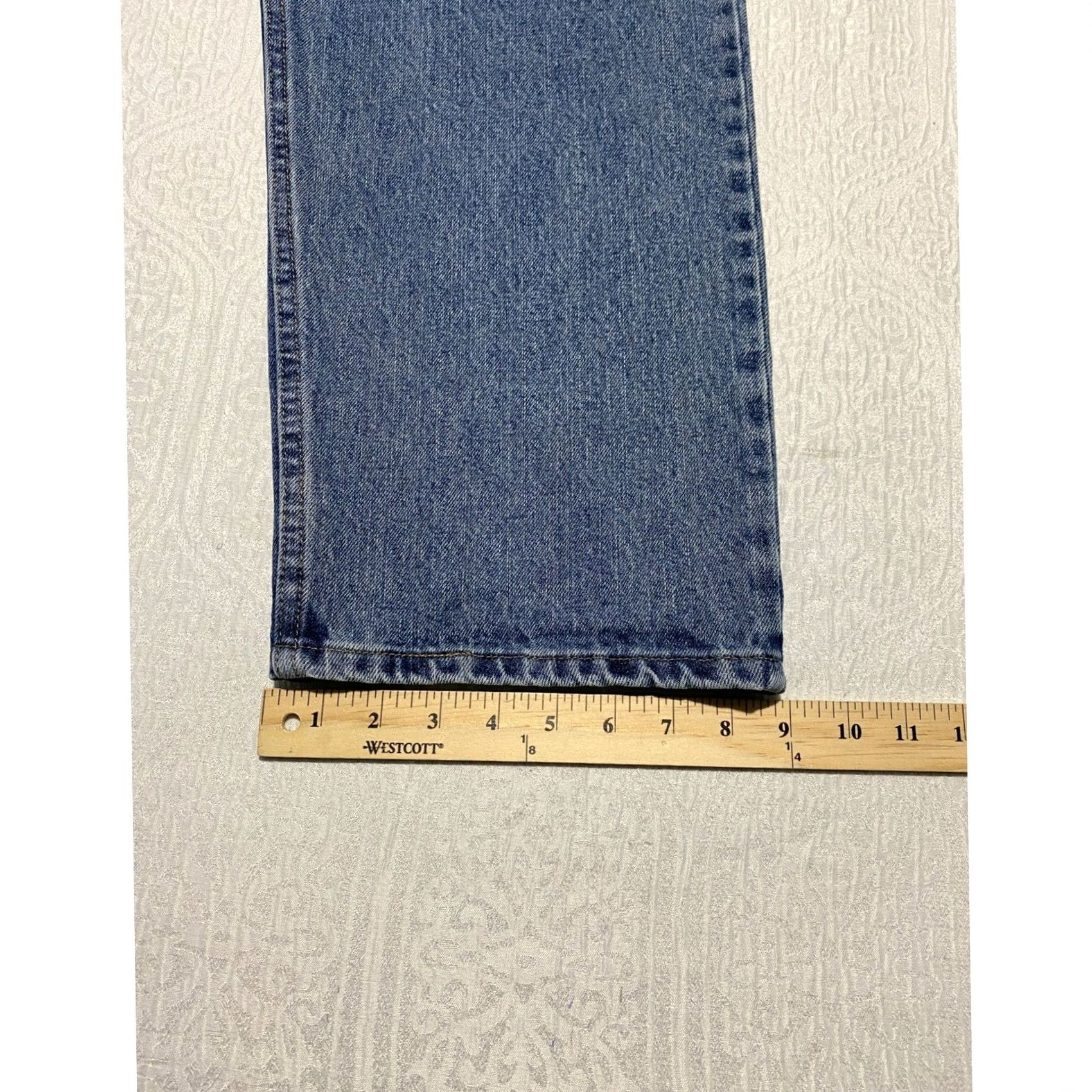 Wrangler Wrangler Authentics Mens Relaxed Fit Straight Leg Jeans 40x29 Blue Denim ZM200VS Size US 40 / EU 56 - 6 Thumbnail
