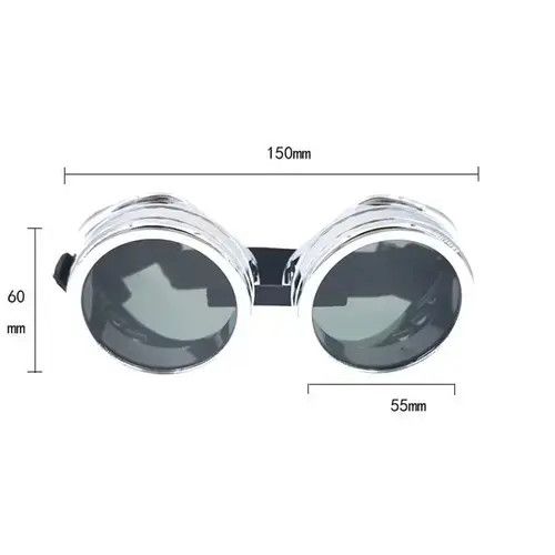 Electric Visual × Japanese Brand Steampunk Goggles Welding Gothic Glasses Size ONE SIZE - 2 Thumbnail