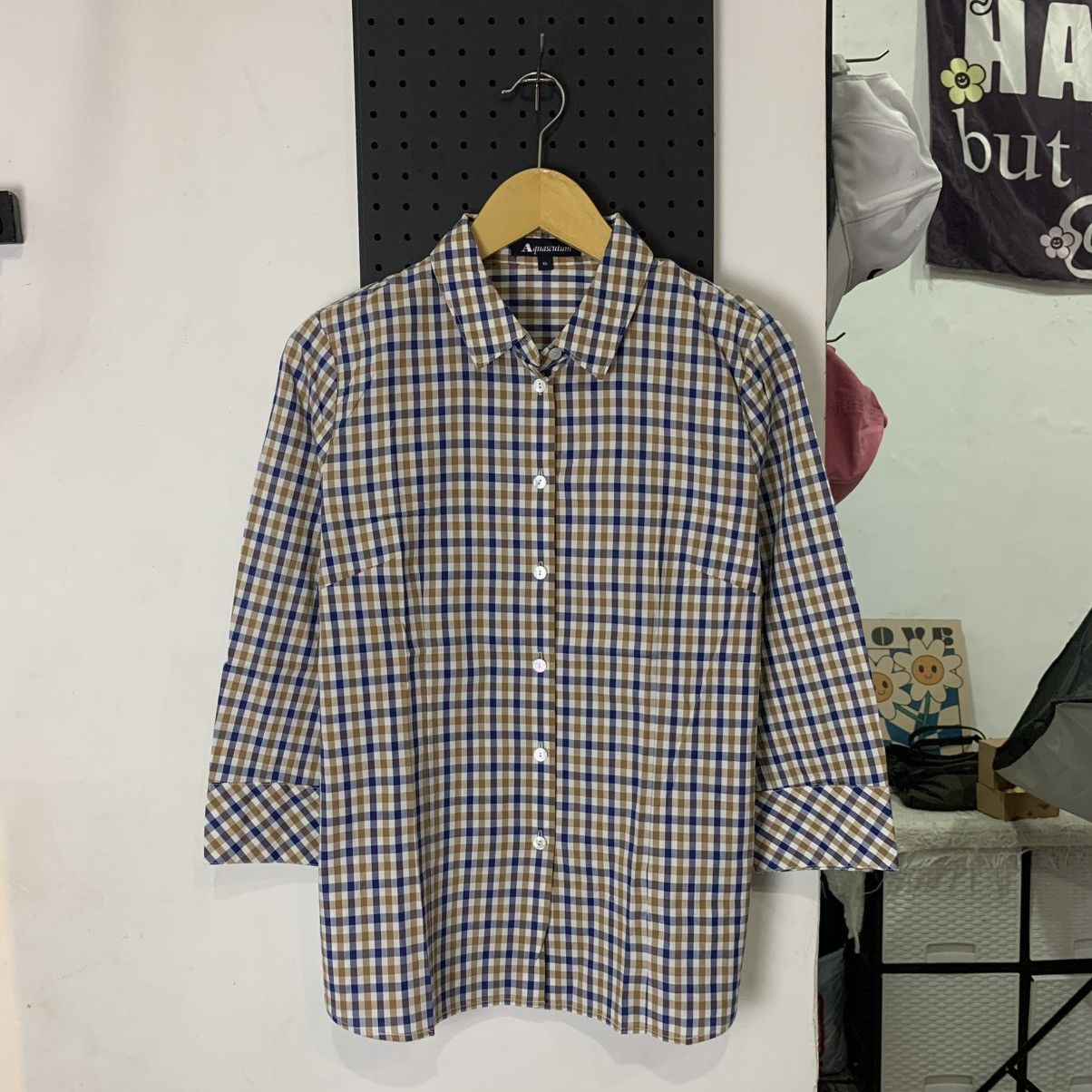 Aquascutum Aquascutum house check button shirt Size XL / US 12-14 / IT 48-50 - 1 Thumbnail