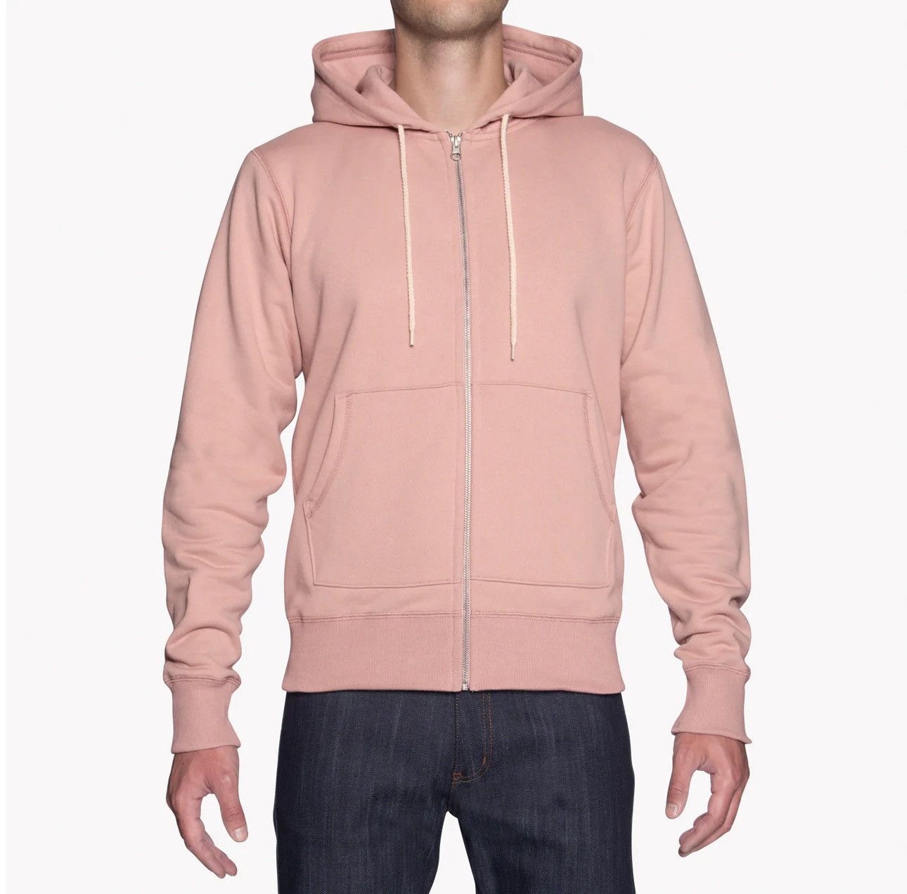 Naked & Famous Naked & Famous Zip Hoodie - Heavyweight Terry in Blush NEW Size US S / EU 44-46 / 1 - 2 Thumbnail