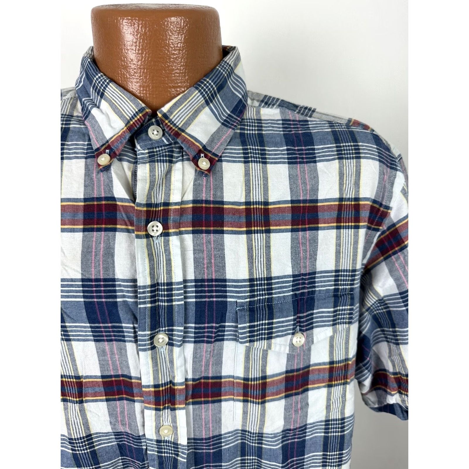 Ralph Lauren Ralph Lauren Shirt Men Large Casual Outdoors Lightweight Cotton Plaid Button Up Size US L / EU 52-54 / 3 - 2 Thumbnail